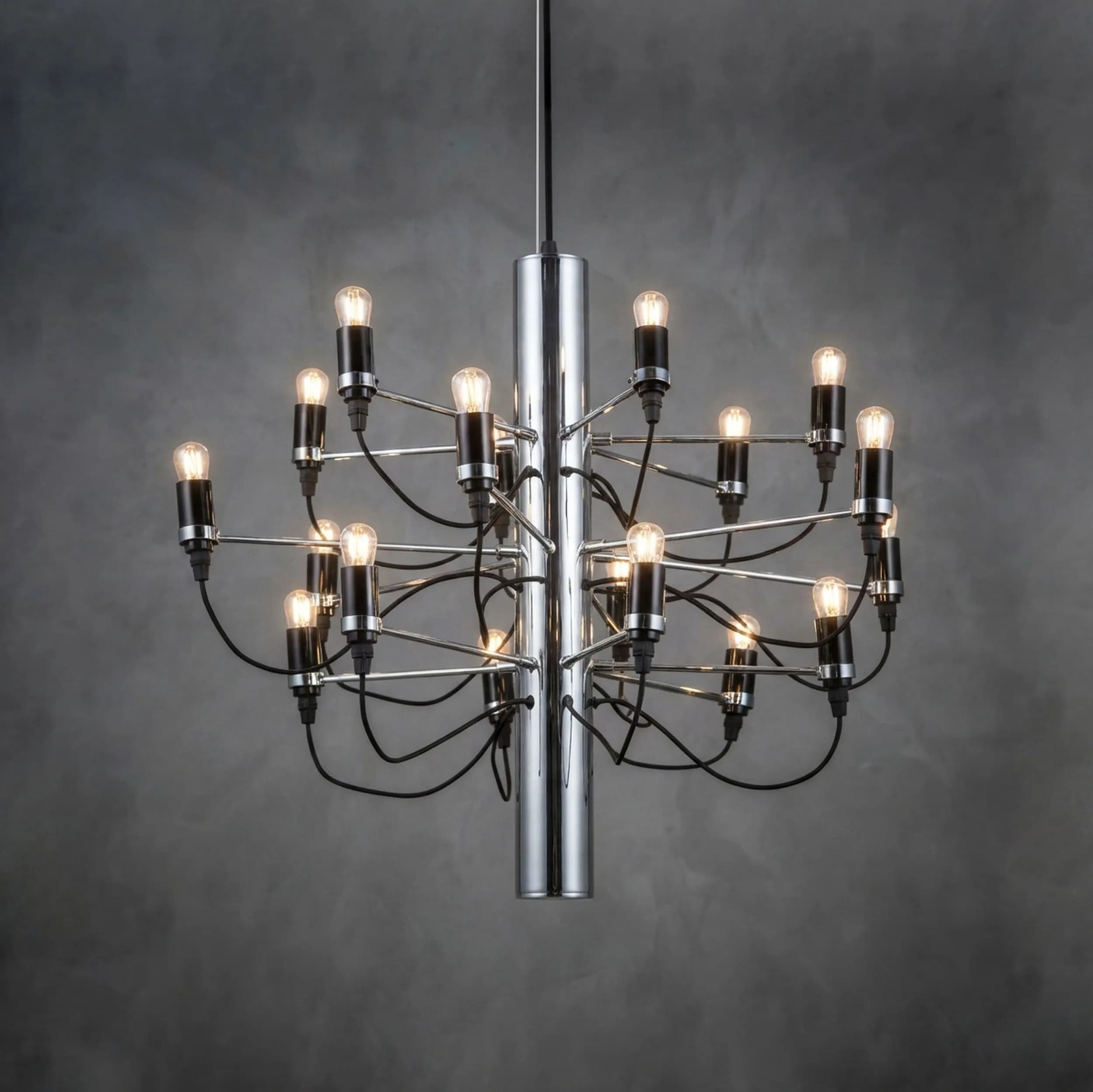Crown Taklampa 18 armar krom