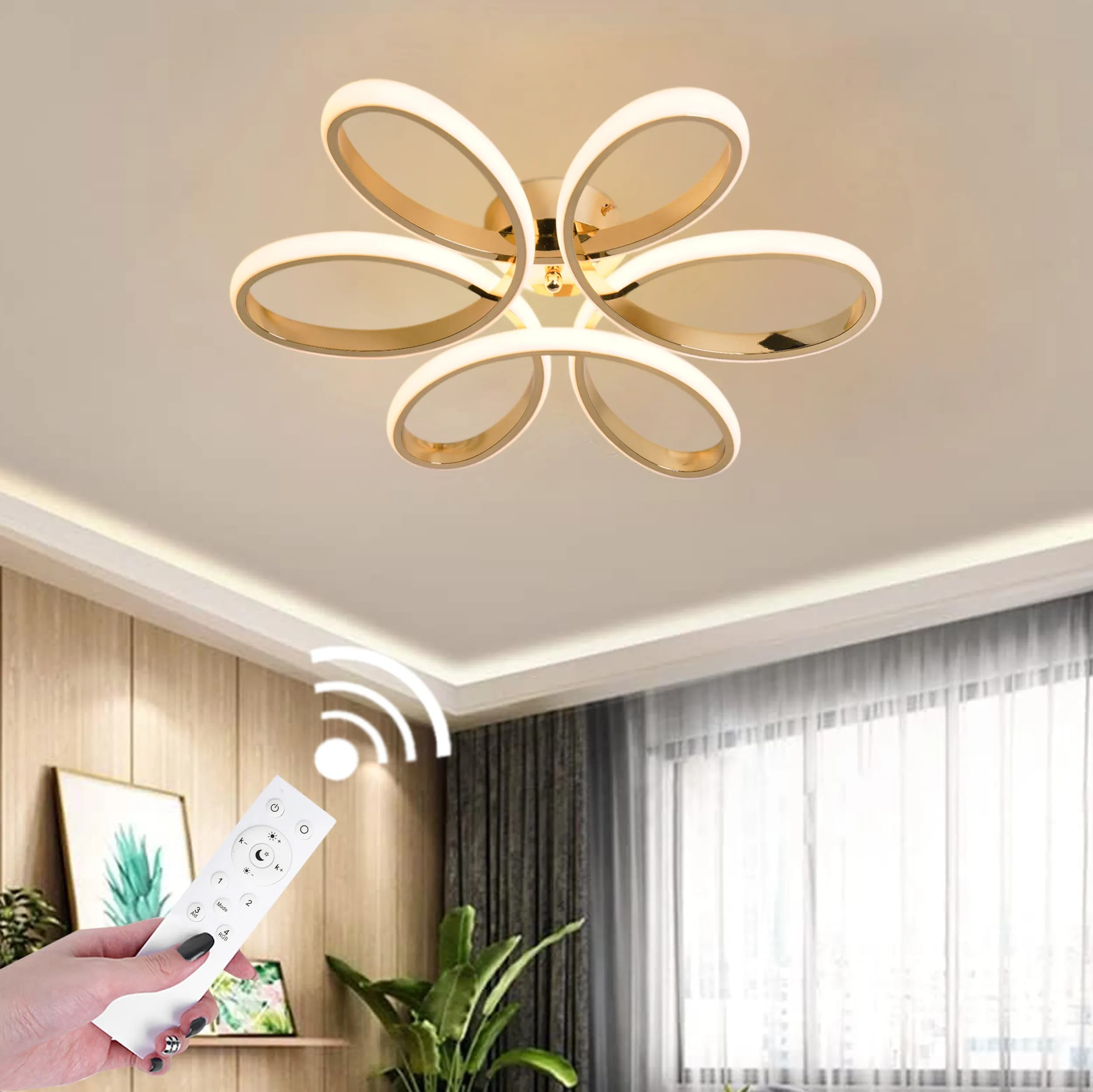 Flora Takplafond guld