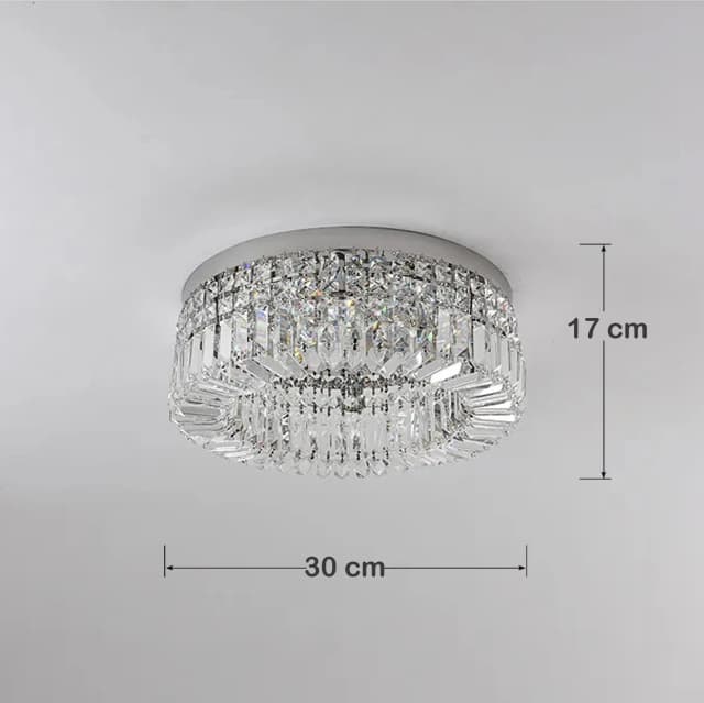 Florens kristallplafond Krom technical drawing