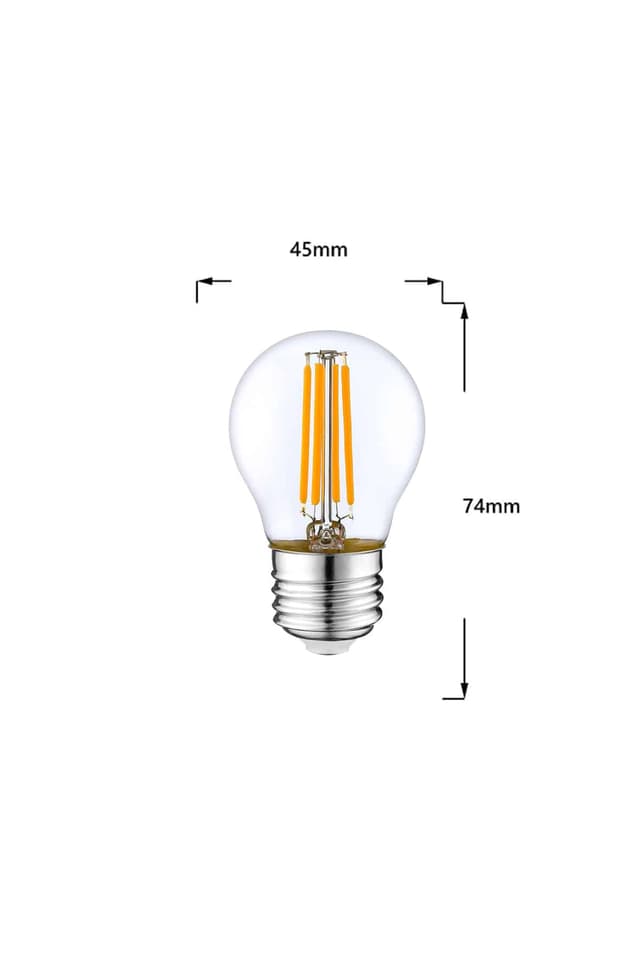 E27 G45 4W technical drawing