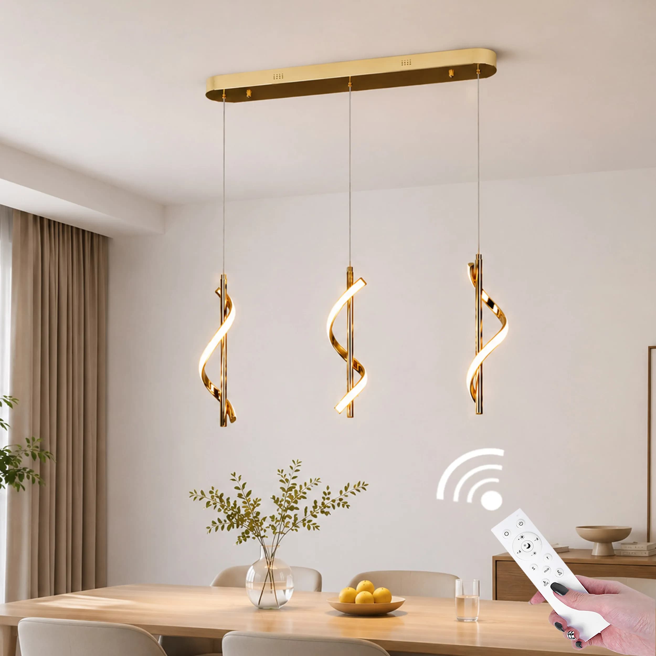 Felicia LED Pendellampa guld