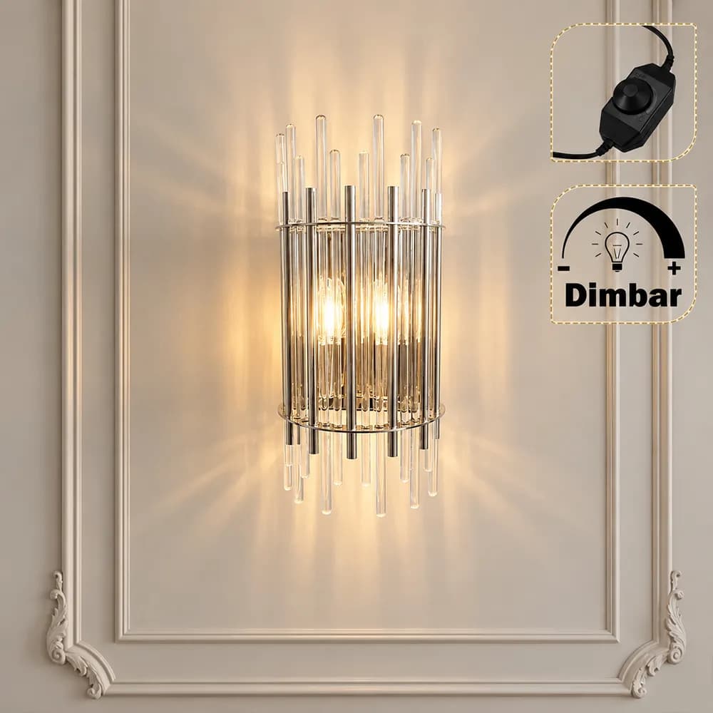 Venissa vägglampa Krom