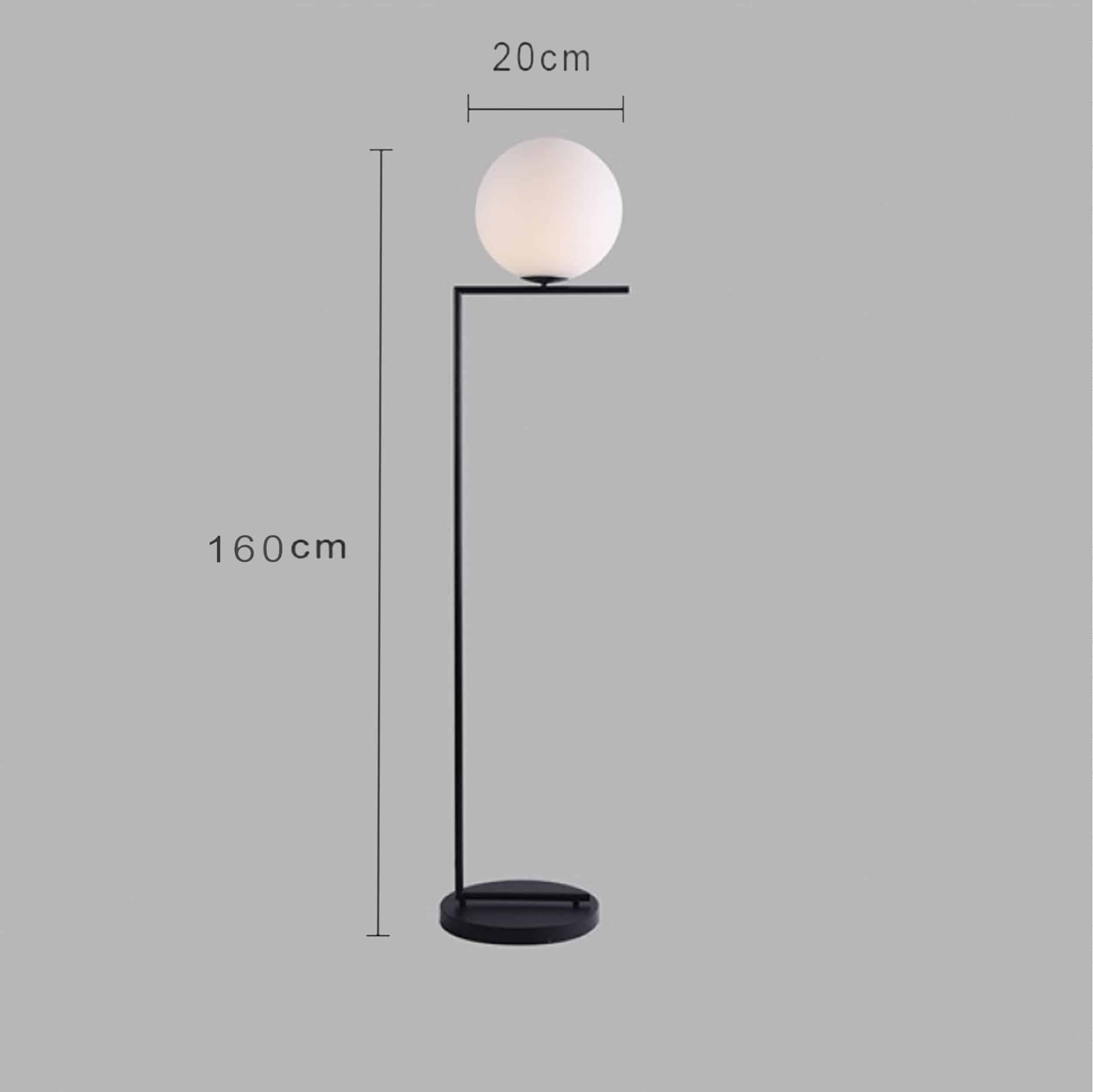 Lana golvlampa mattsvart