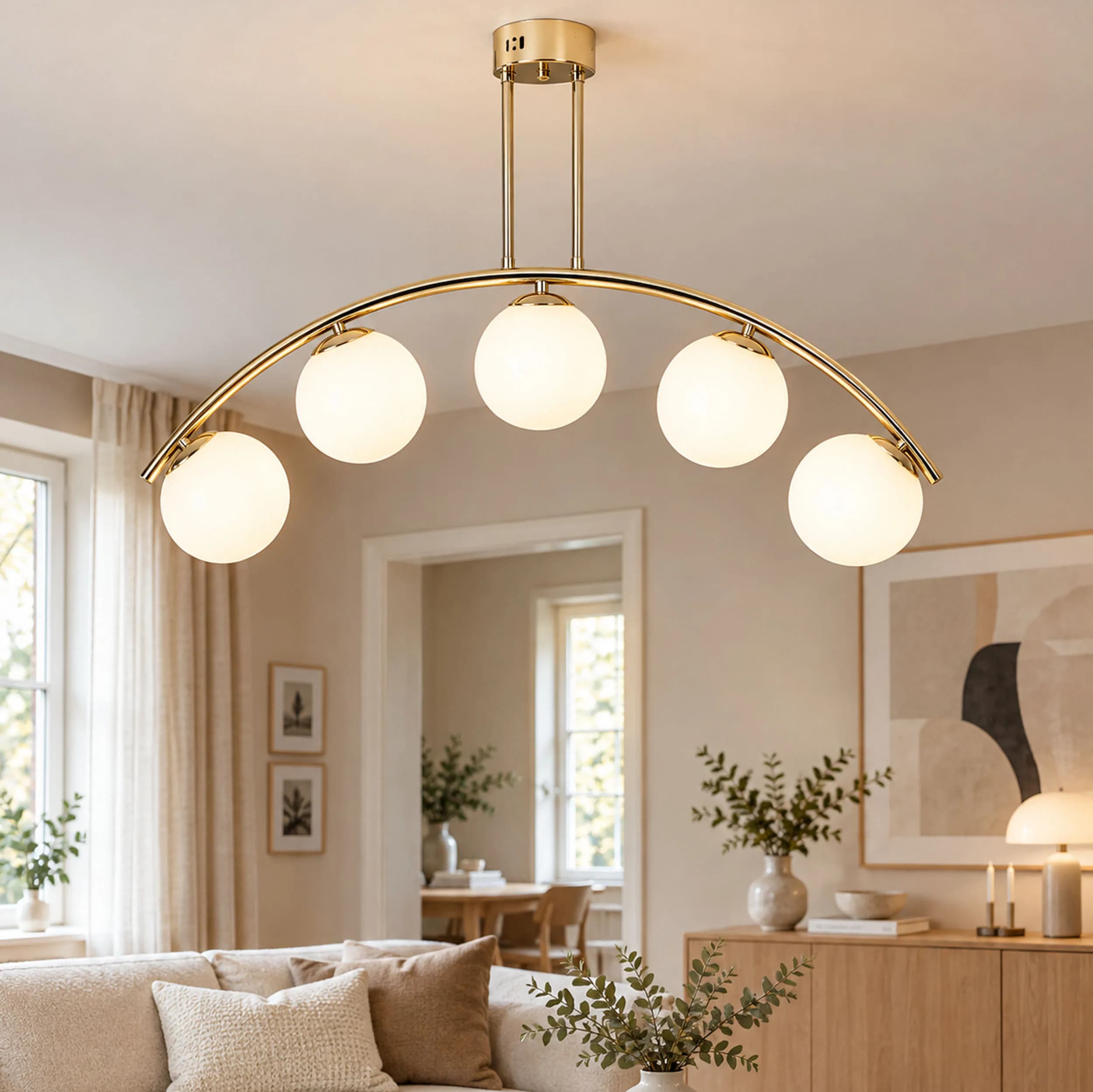 Perla Taklampa guld
