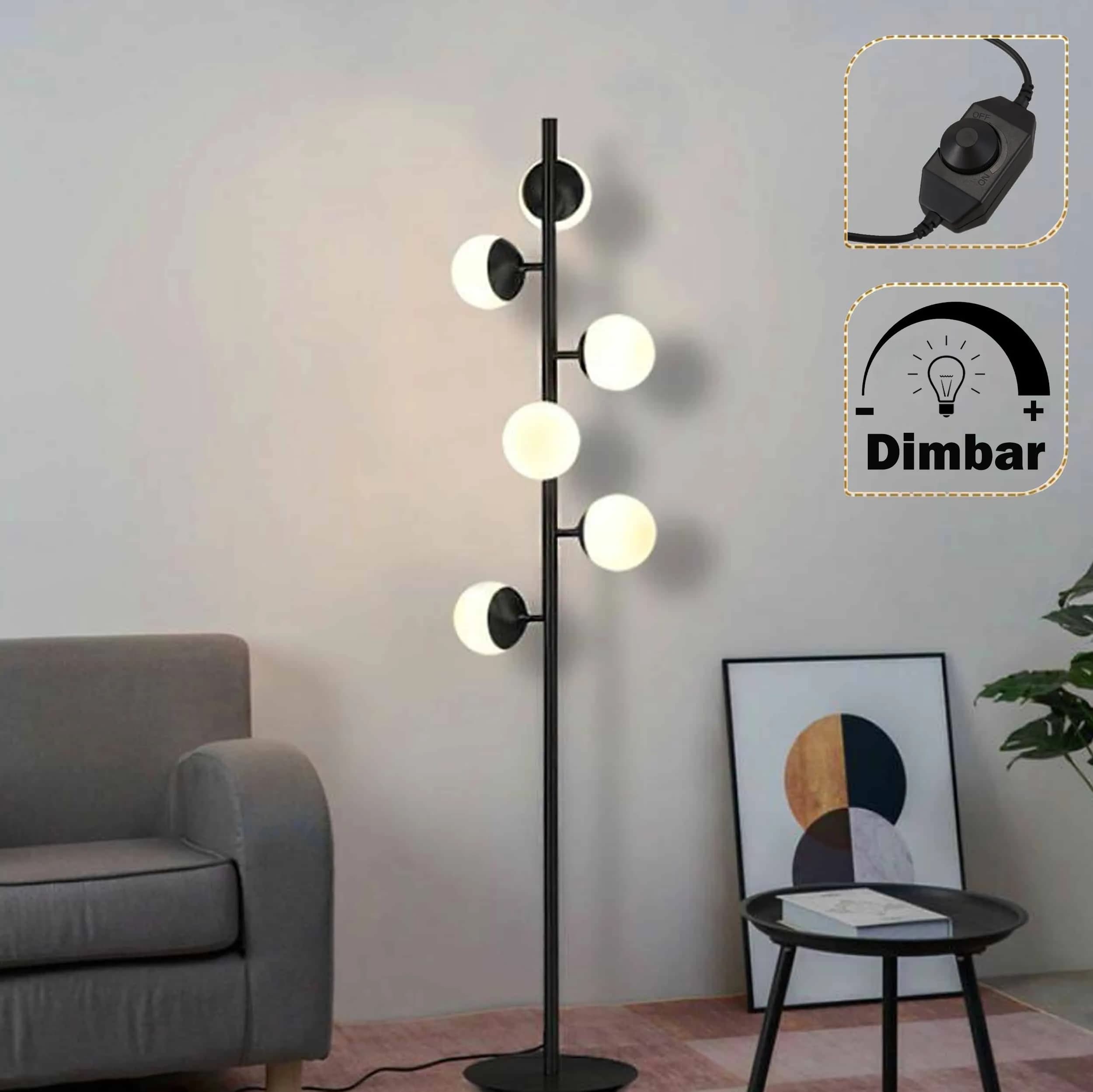 Arizona golvlampa mattsvart
