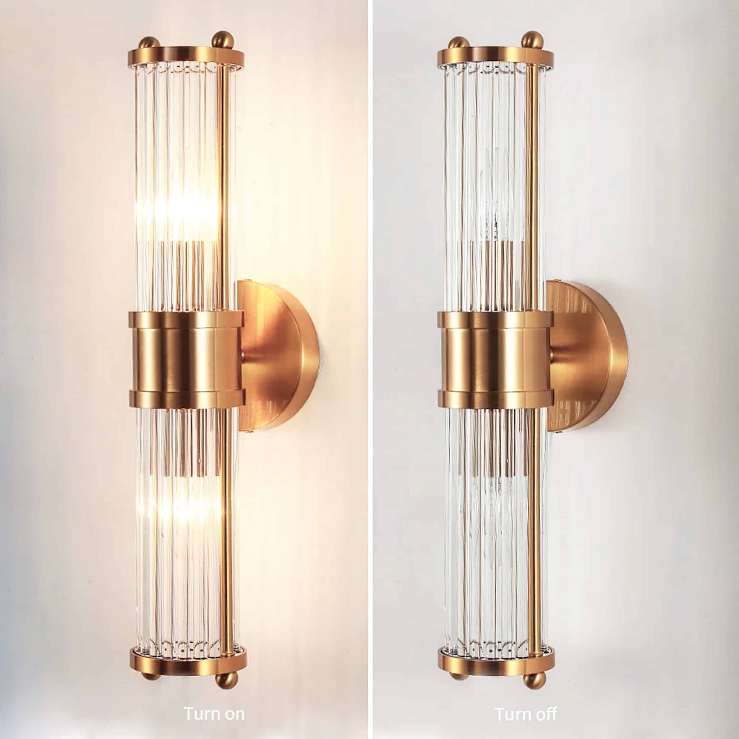 Athena vägglampa guld