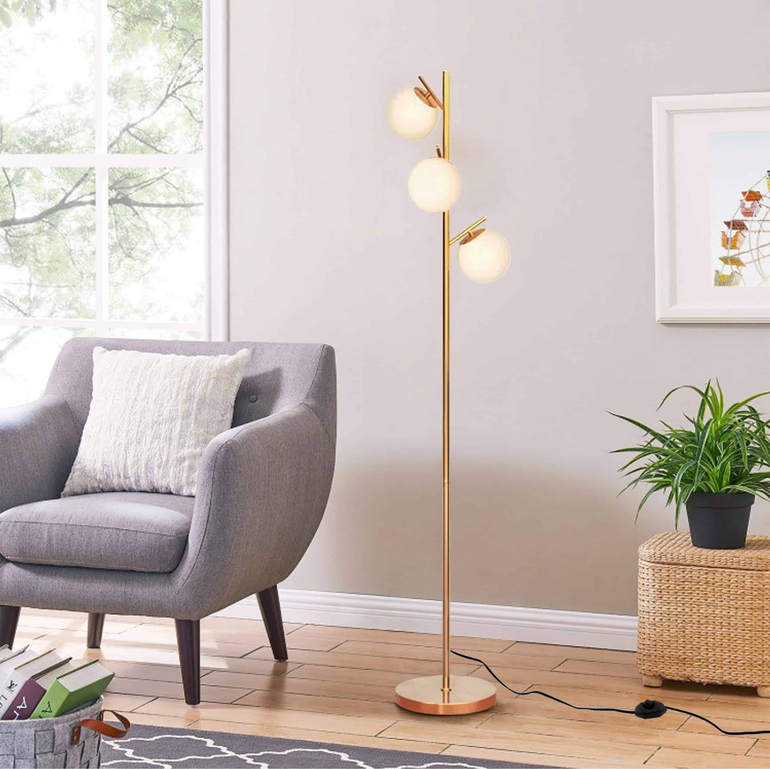 Bella golvlampa guld