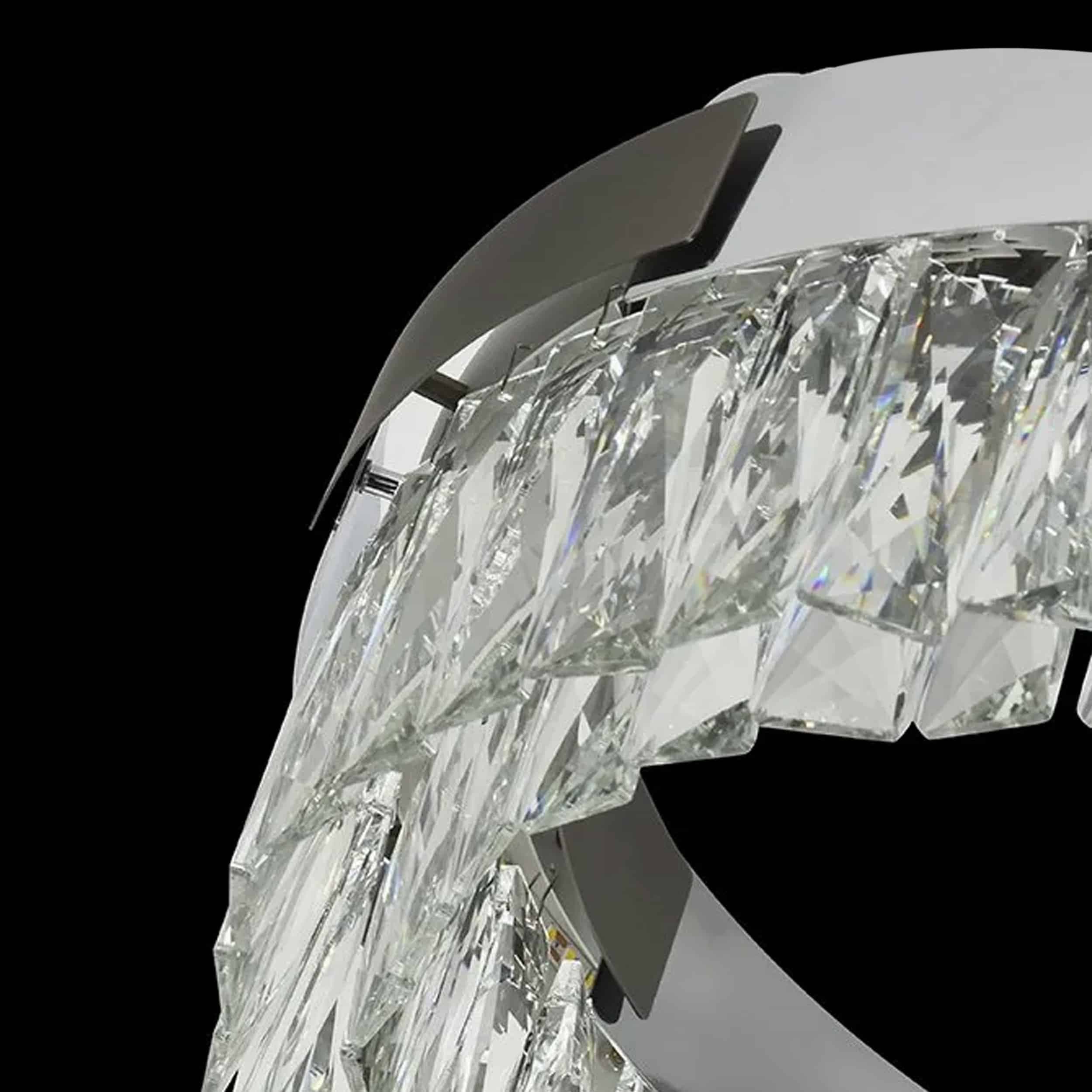 Celina kristallplafond 50 cm Krom