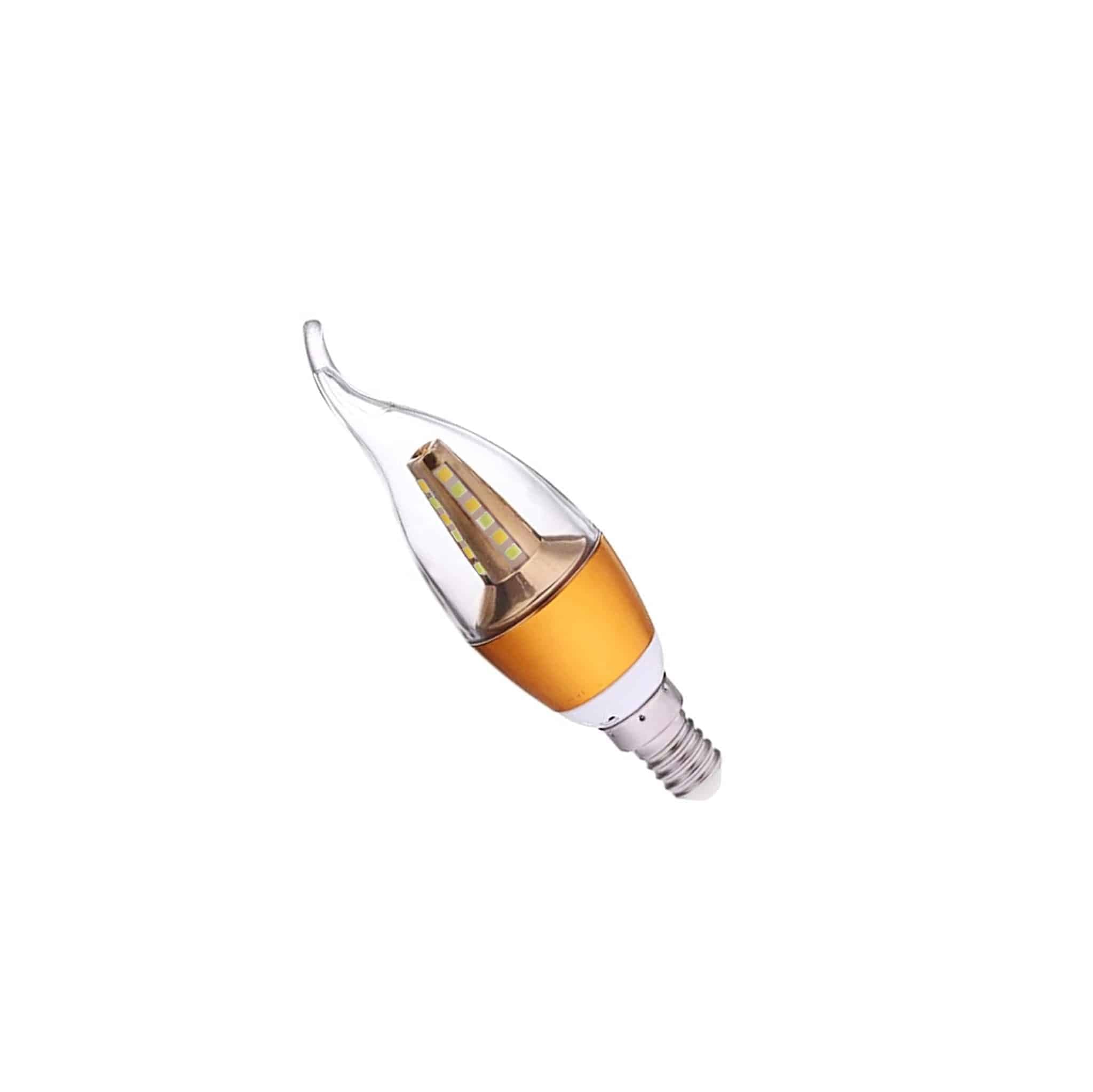 E14 LED Guld 3 färger 5W