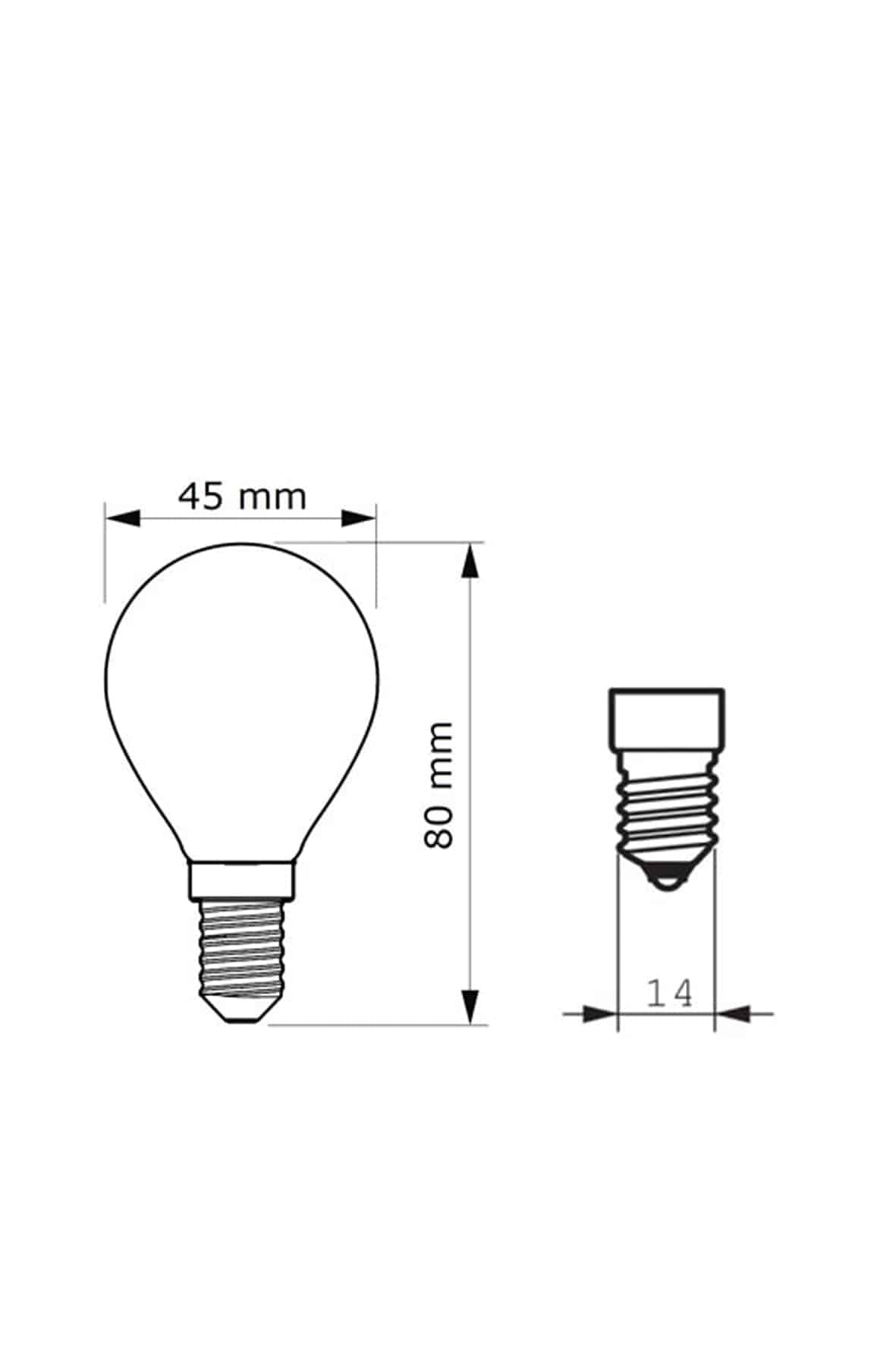E14 G45 4W