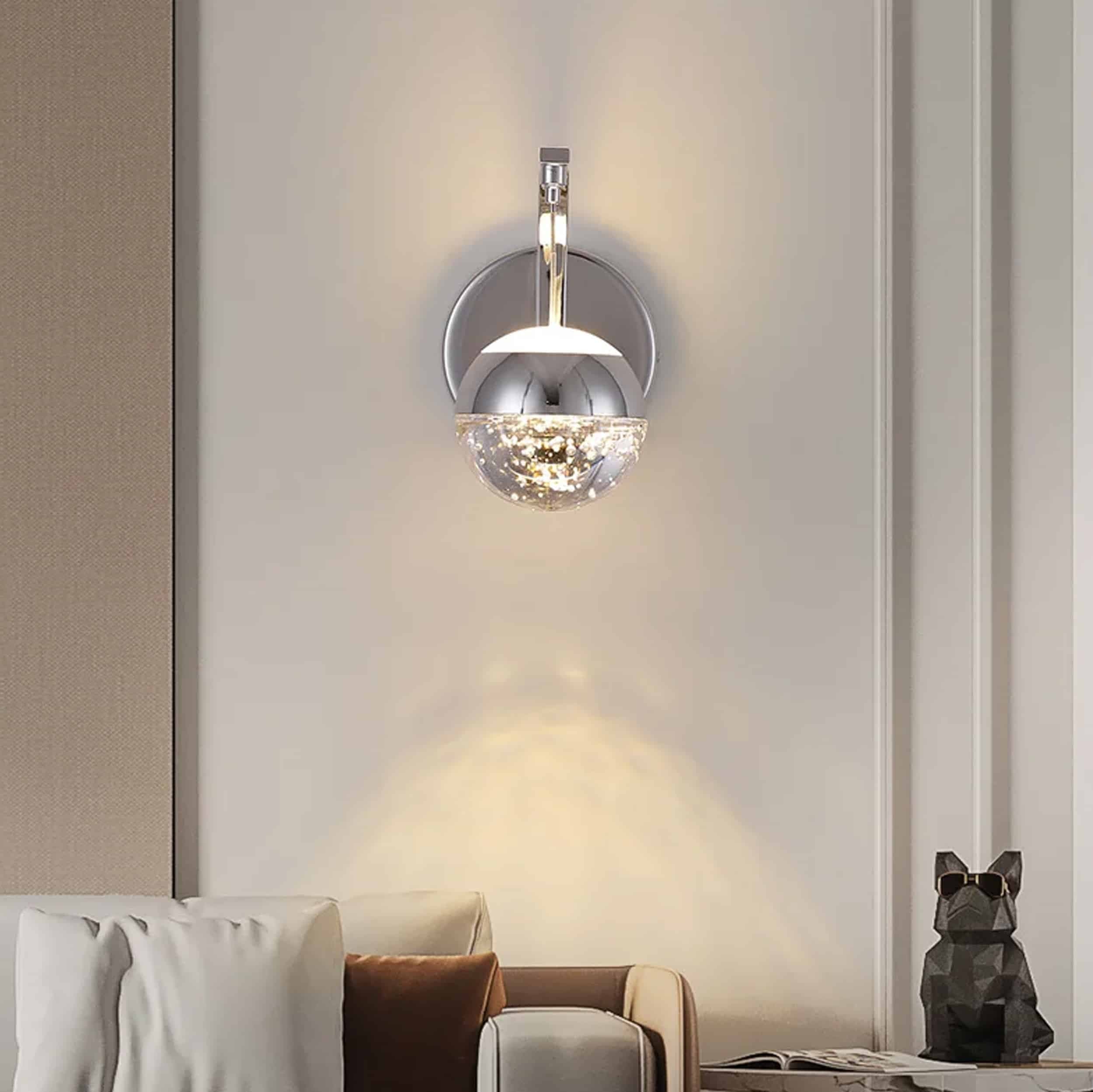 Elsa vägglampa Krom