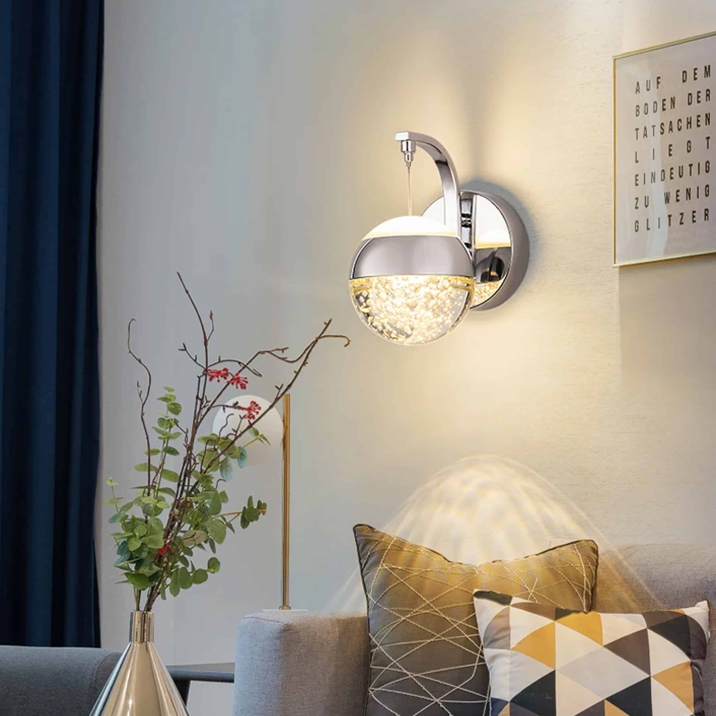 Elsa vägglampa Krom