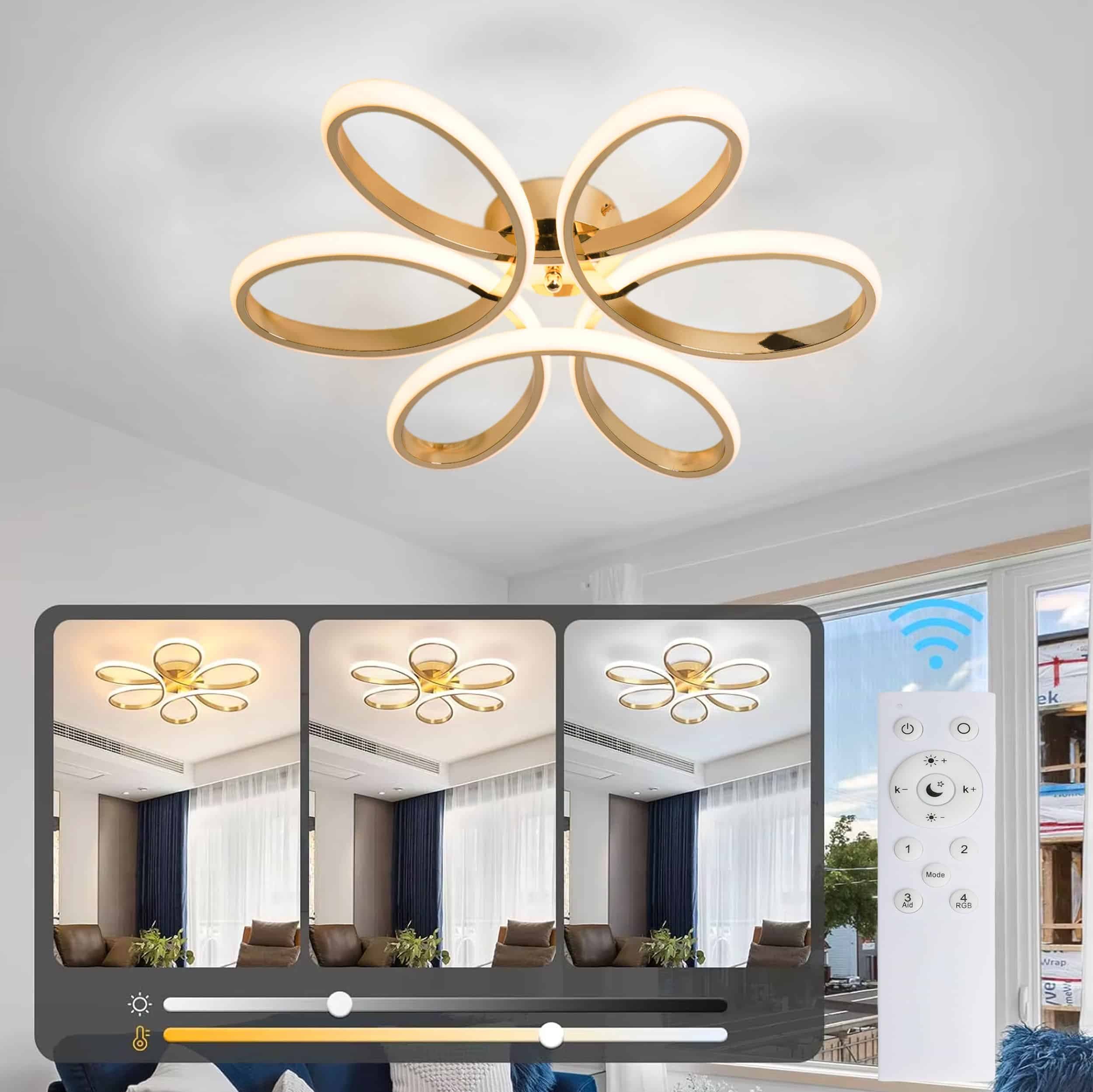 Flora Takplafond guld