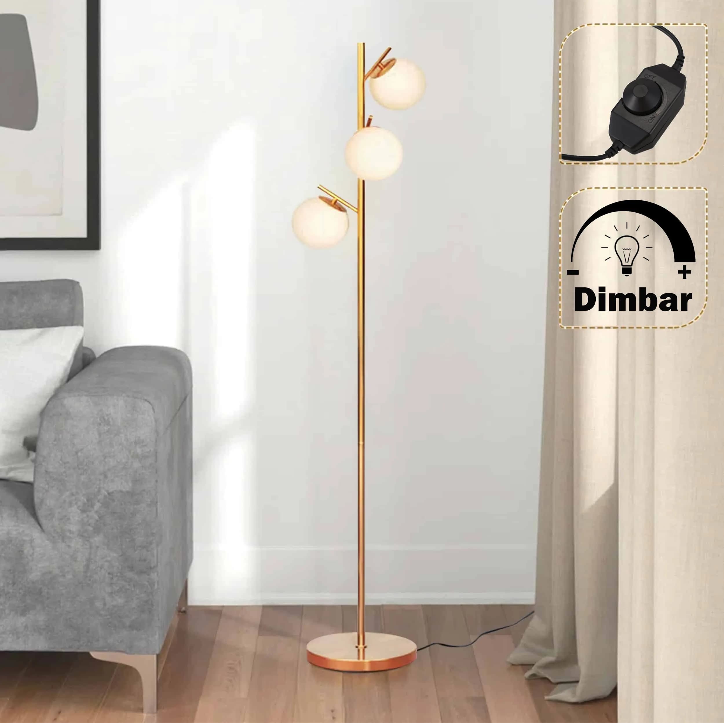 Bella golvlampa guld