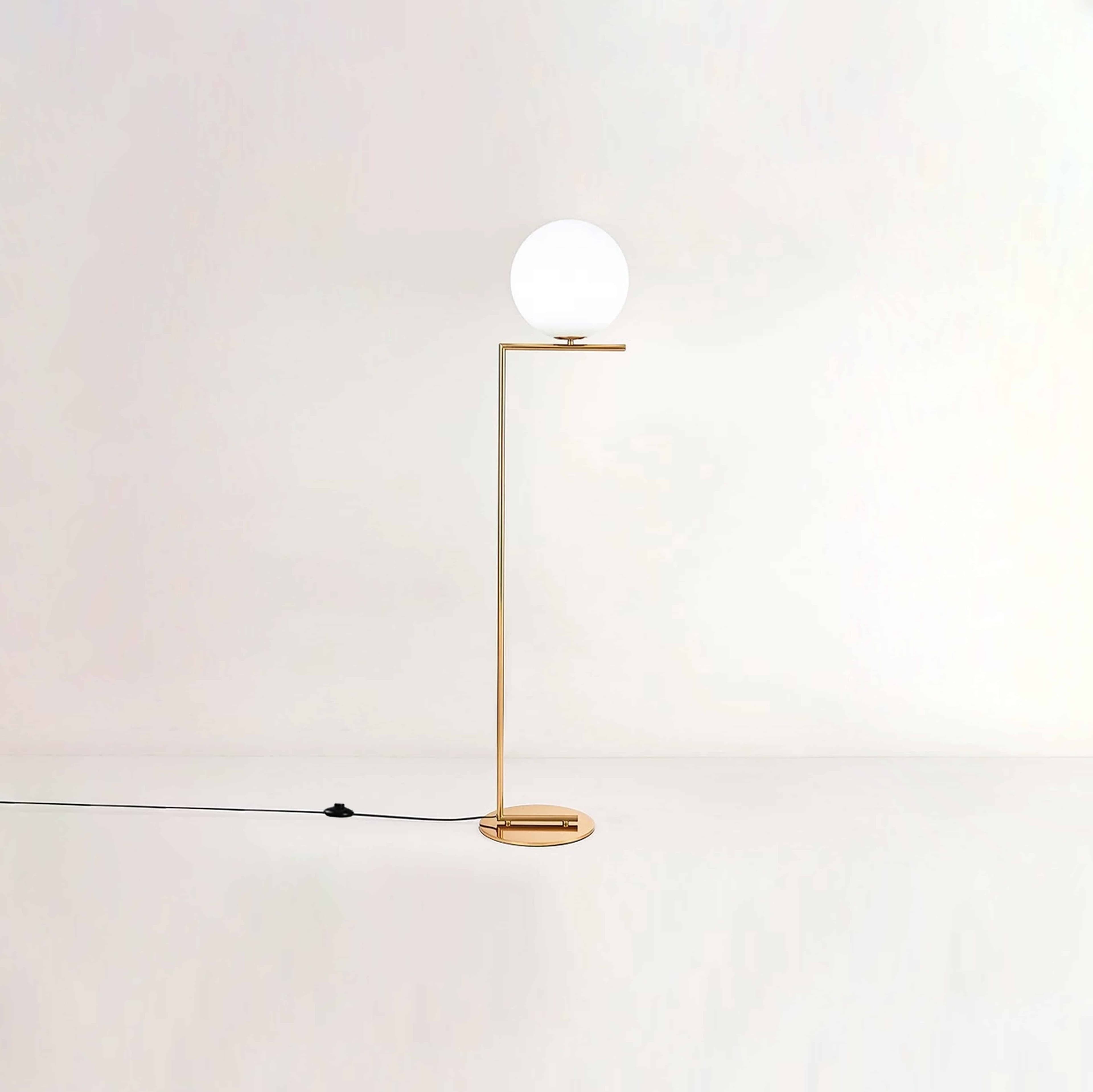 Lana golvlampa guld