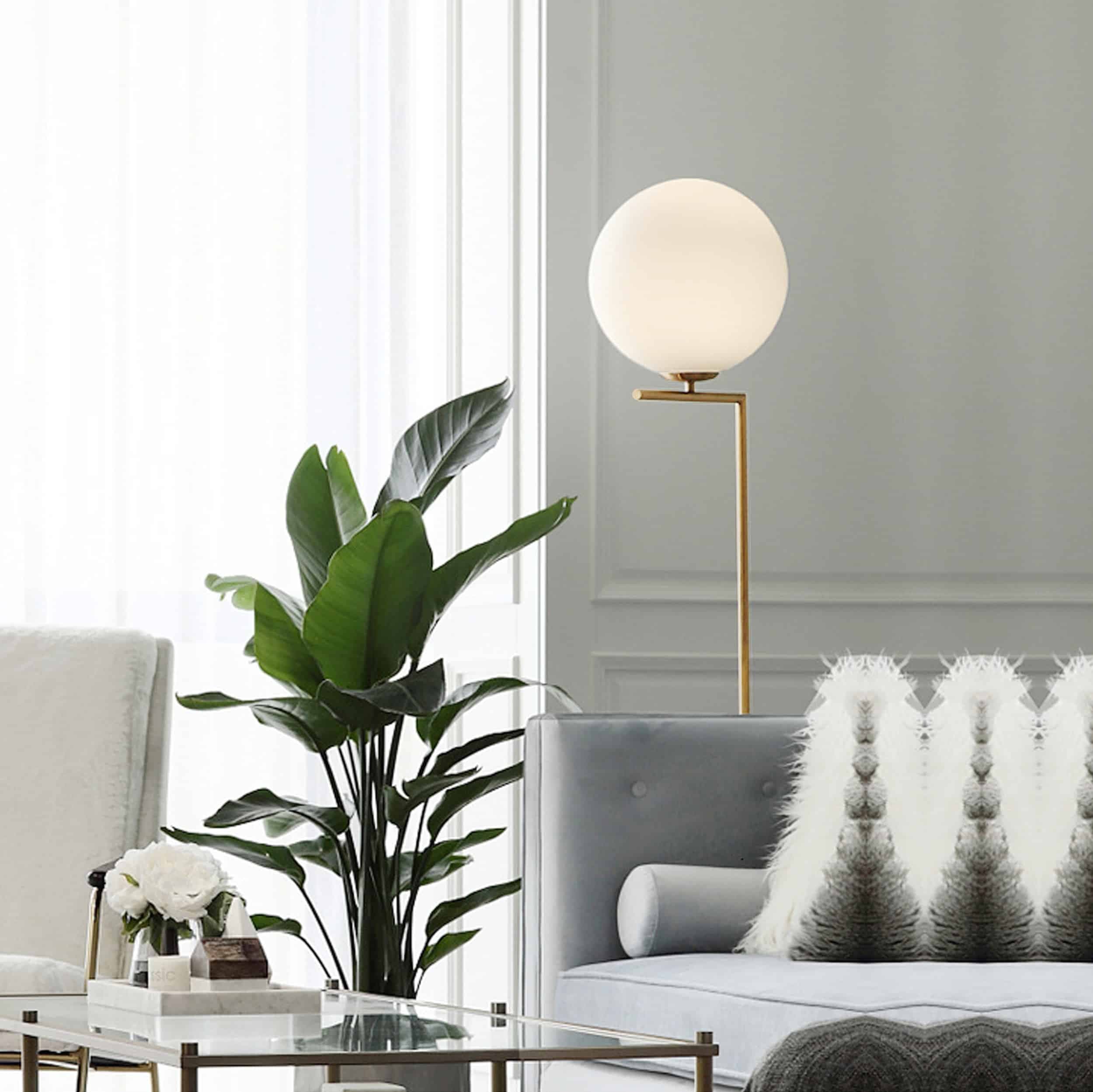 Lana golvlampa guld