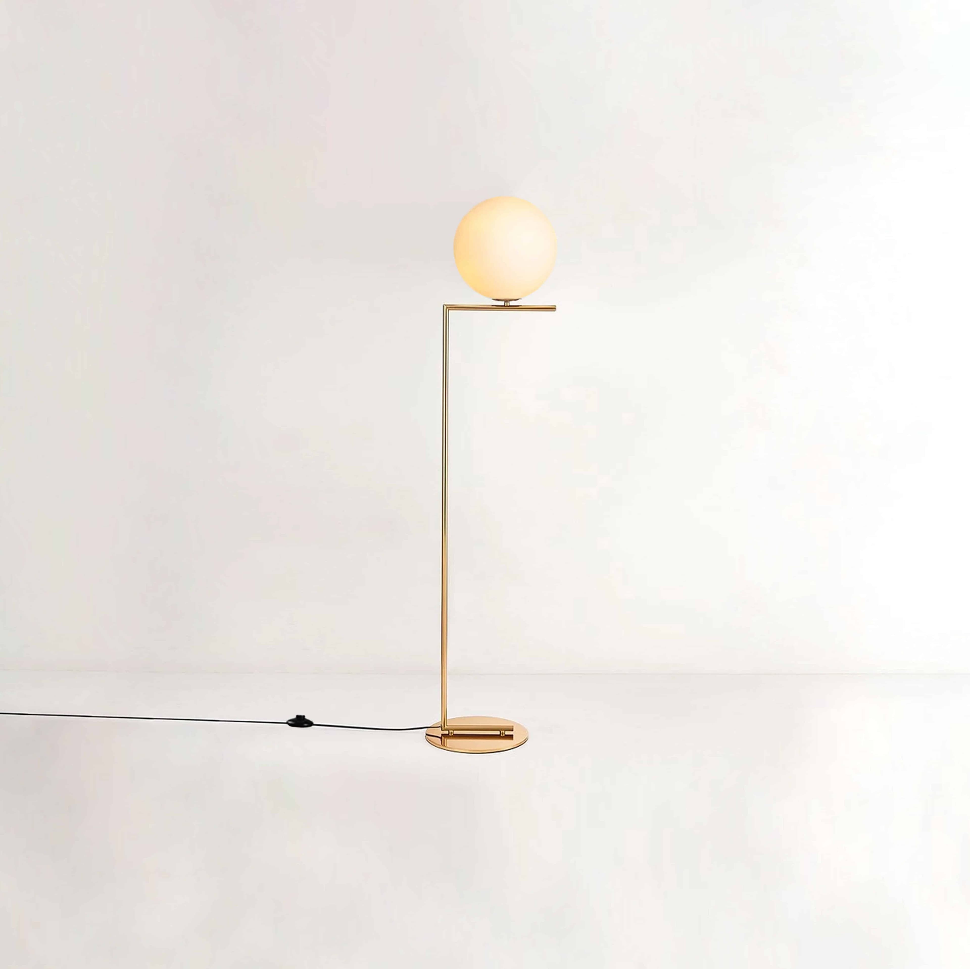 Lana golvlampa guld