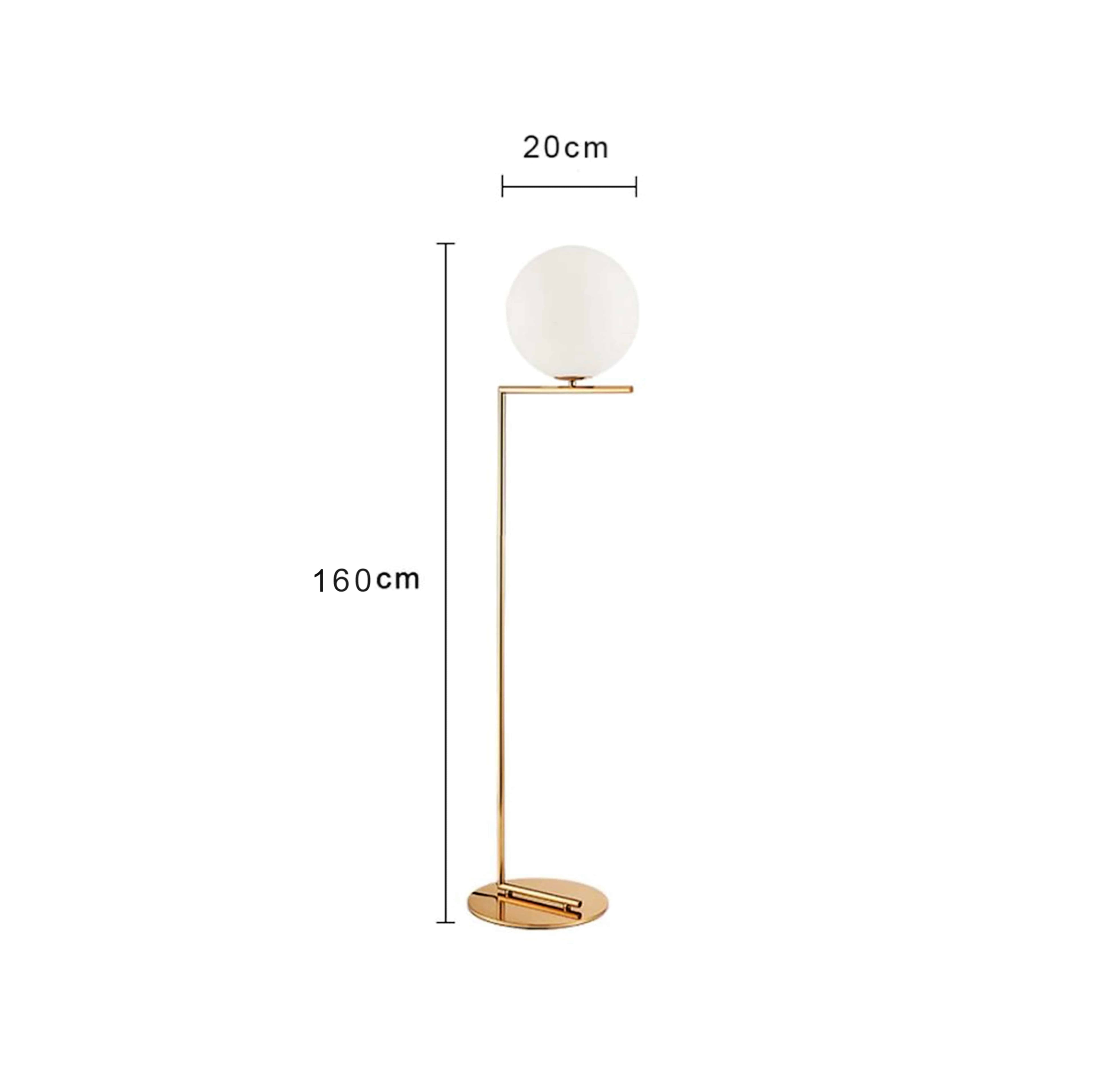 Lana golvlampa guld