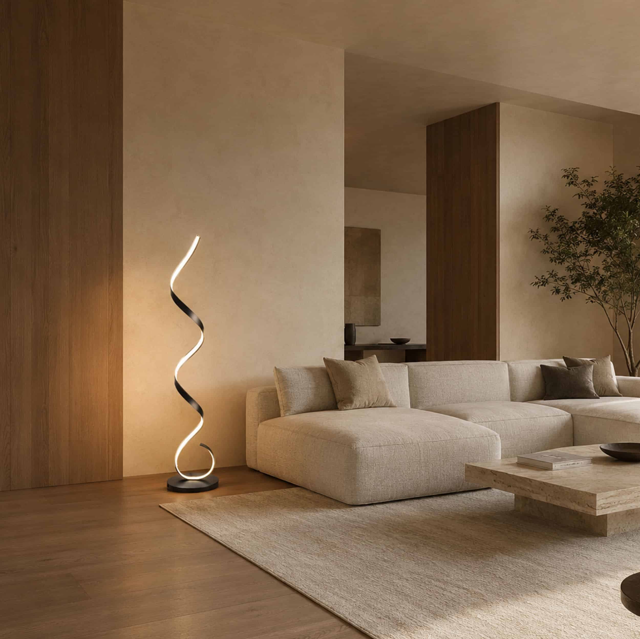 Lea golvlampa mattsvart