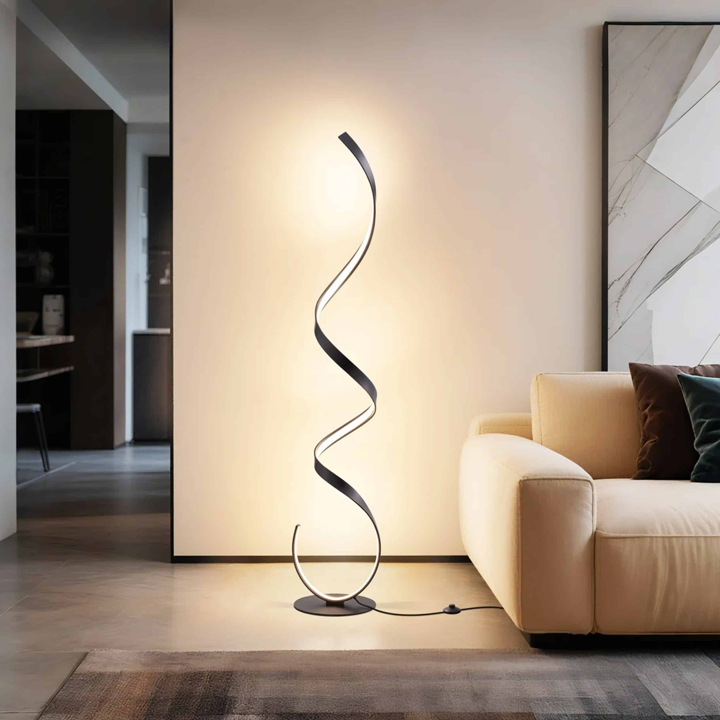 Lea golvlampa mattsvart