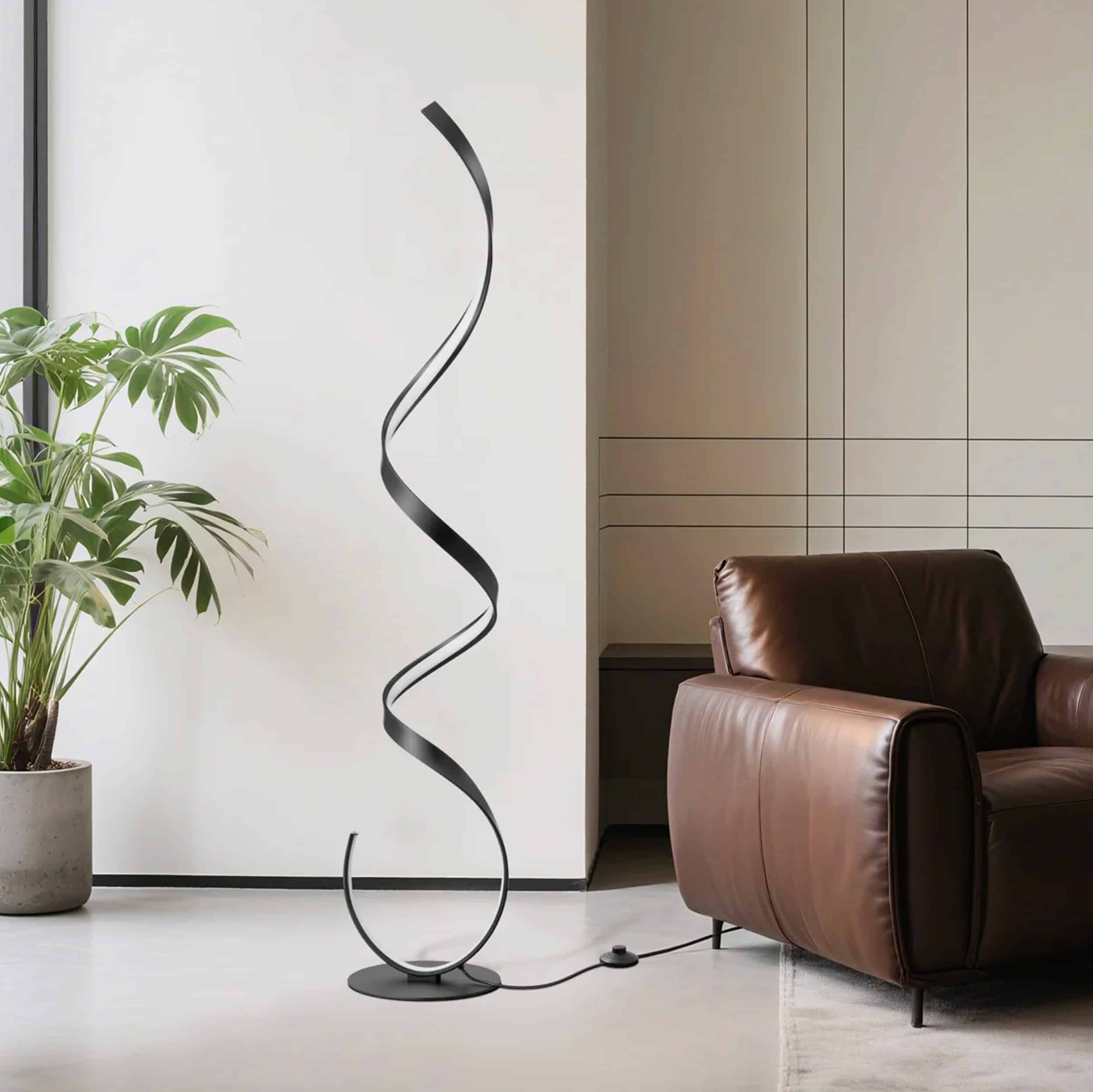 Lea golvlampa mattsvart