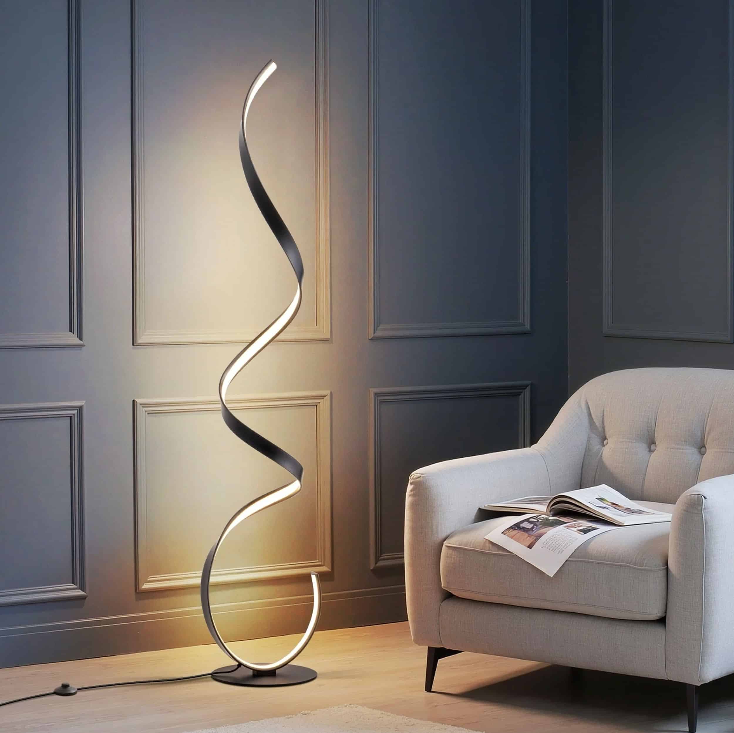Lea golvlampa mattsvart