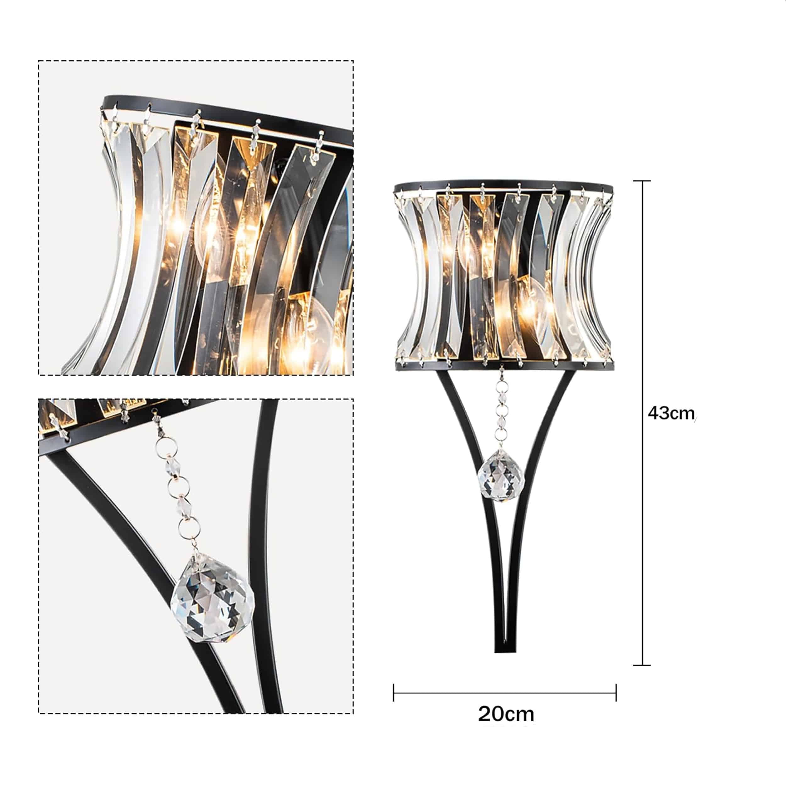 Marc vägglampa mattsvart
