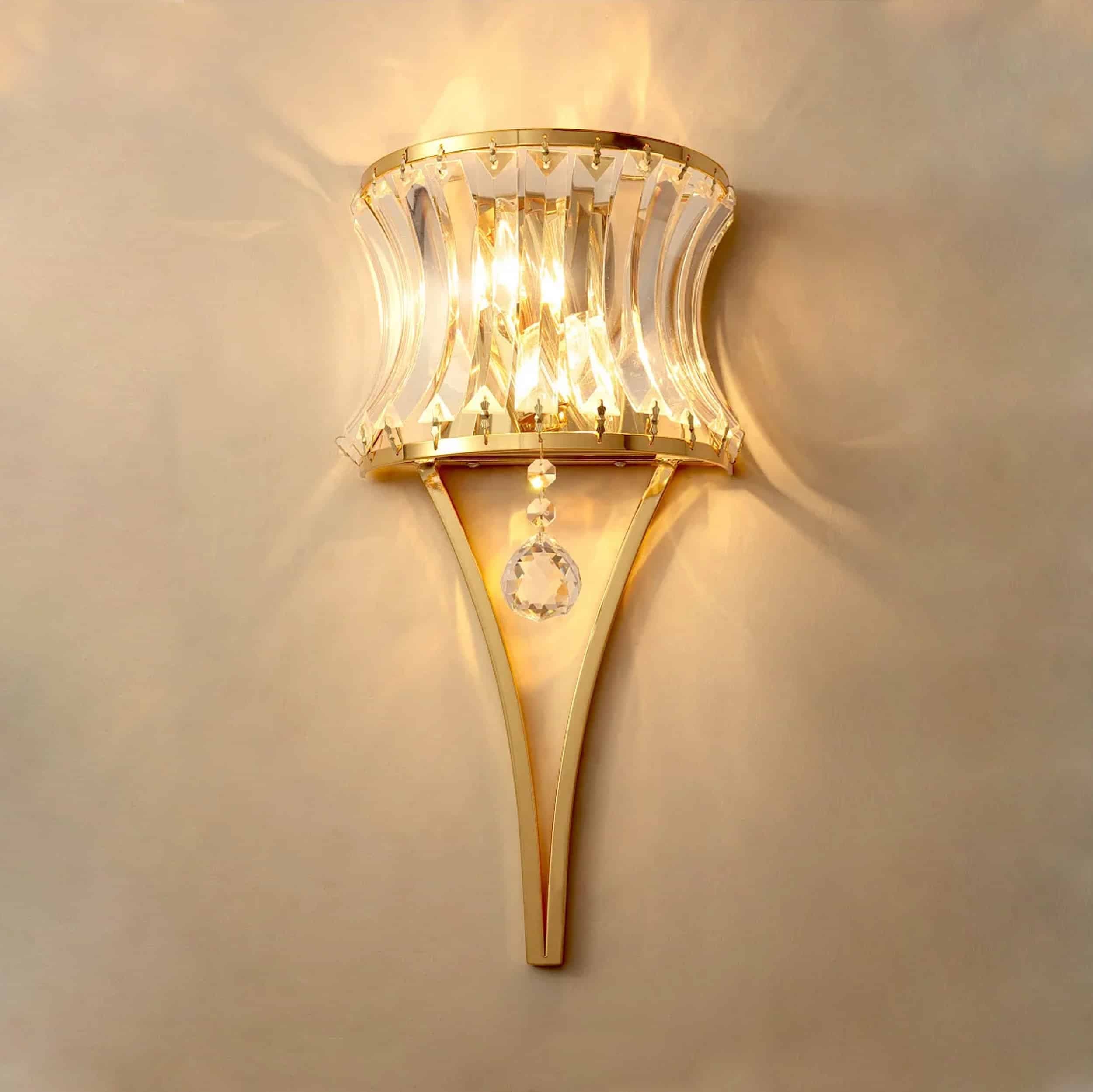 Marc vägglampa guld