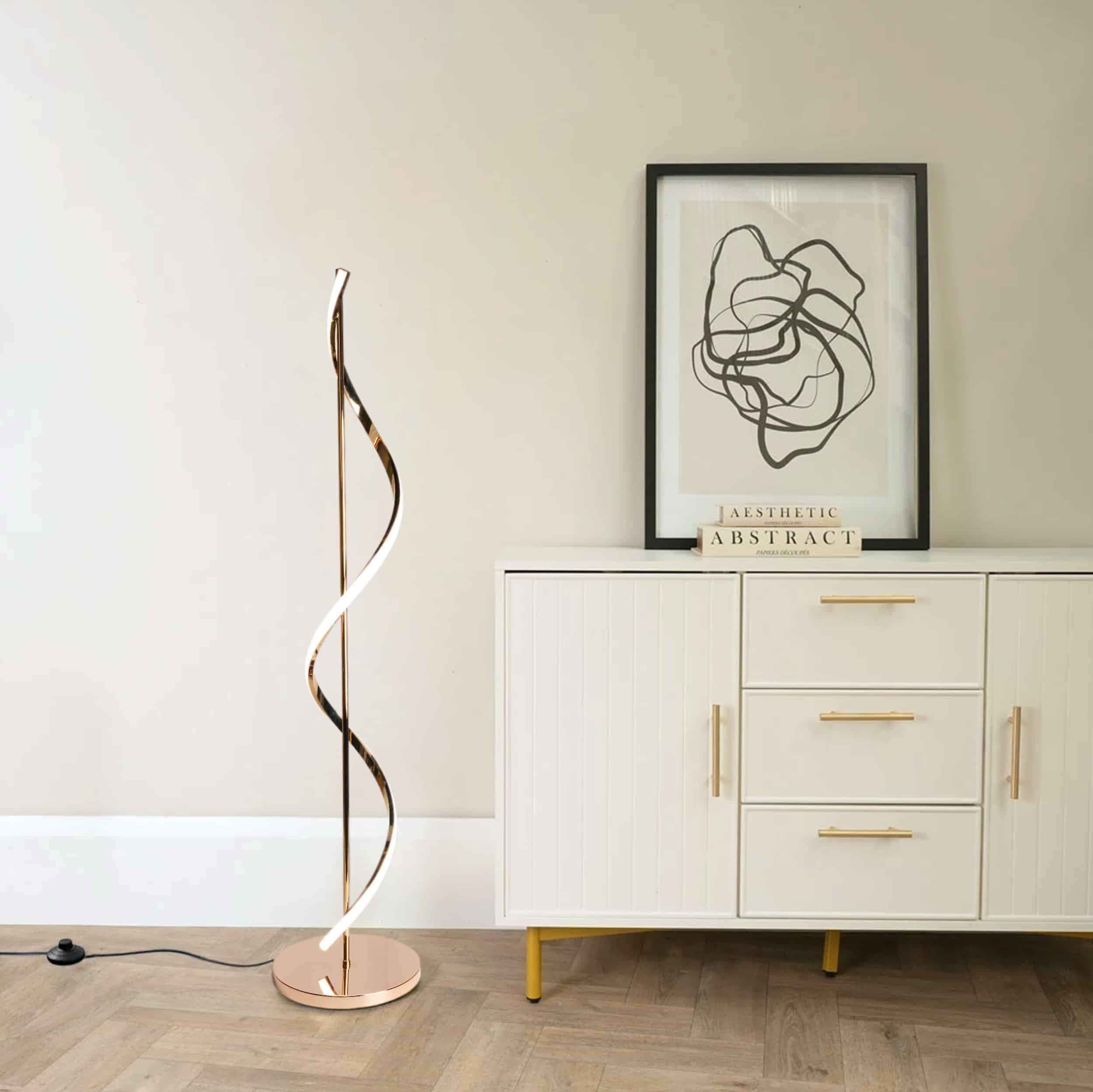 Mateo golvlampa guld