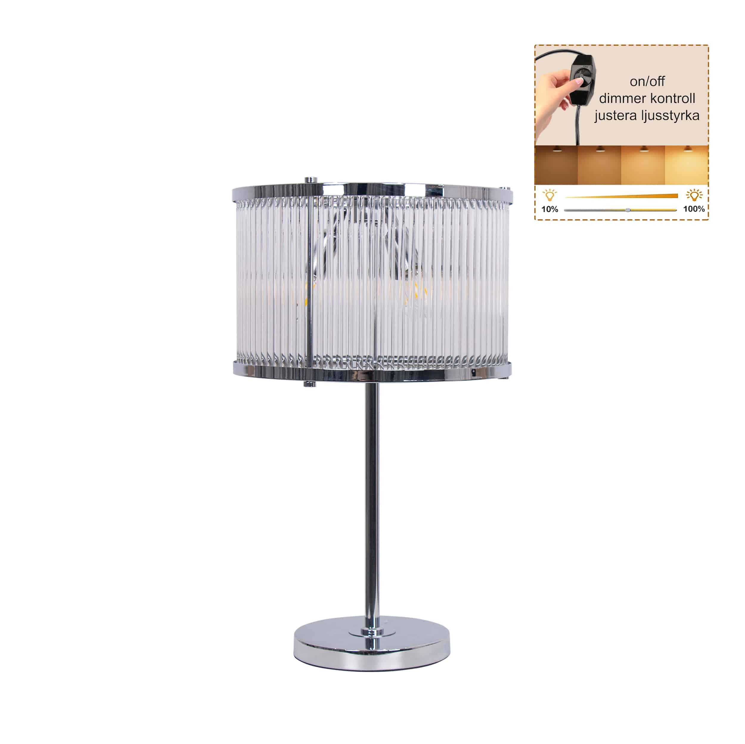 Nelson bordslampa Krom
