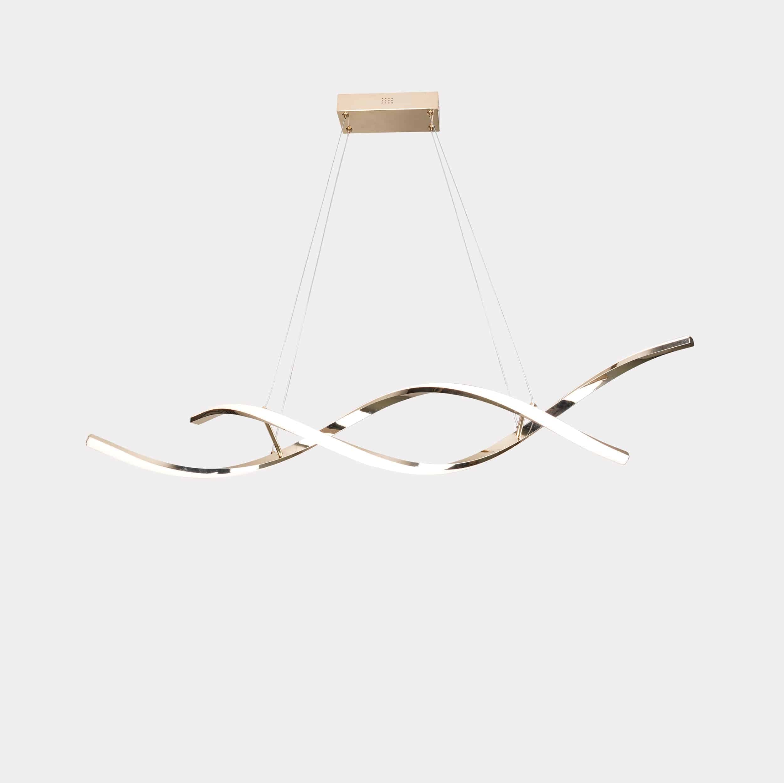 Rio taklampa guld