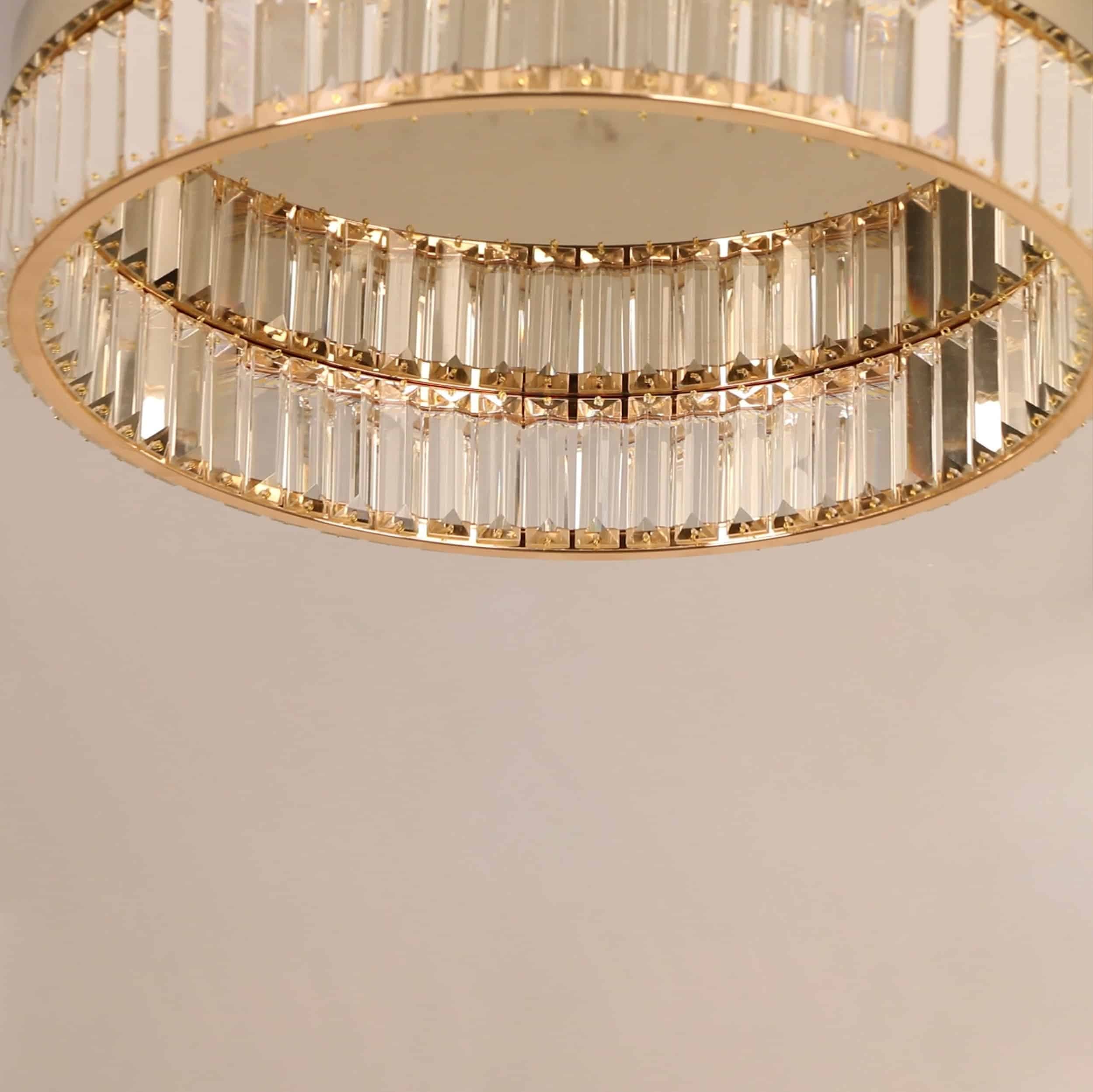 Tyra Takplafond guld 30 cm