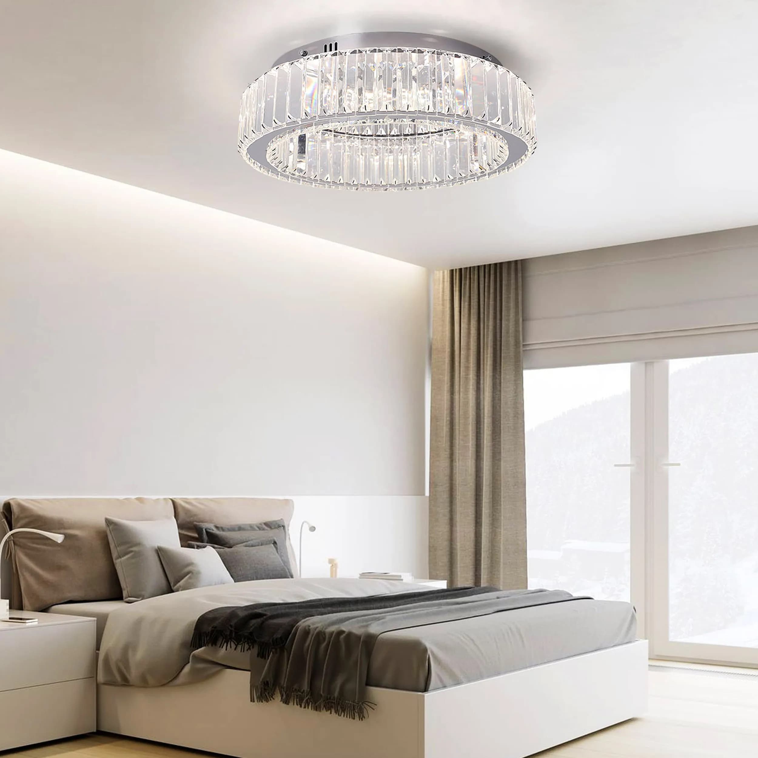 Tyra Takplafond Krom 50 cm