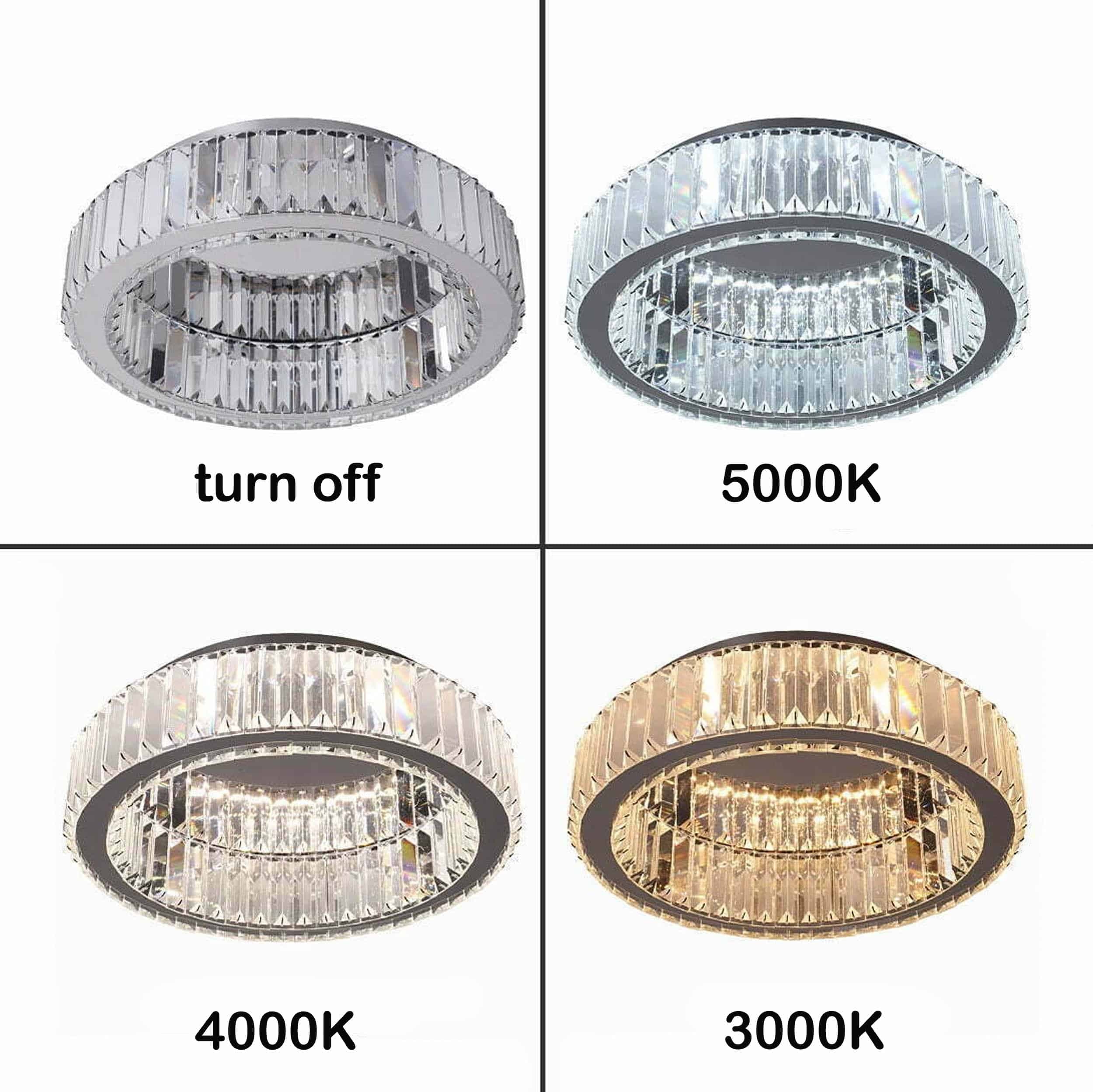 Tyra Takplafond Krom 50 cm