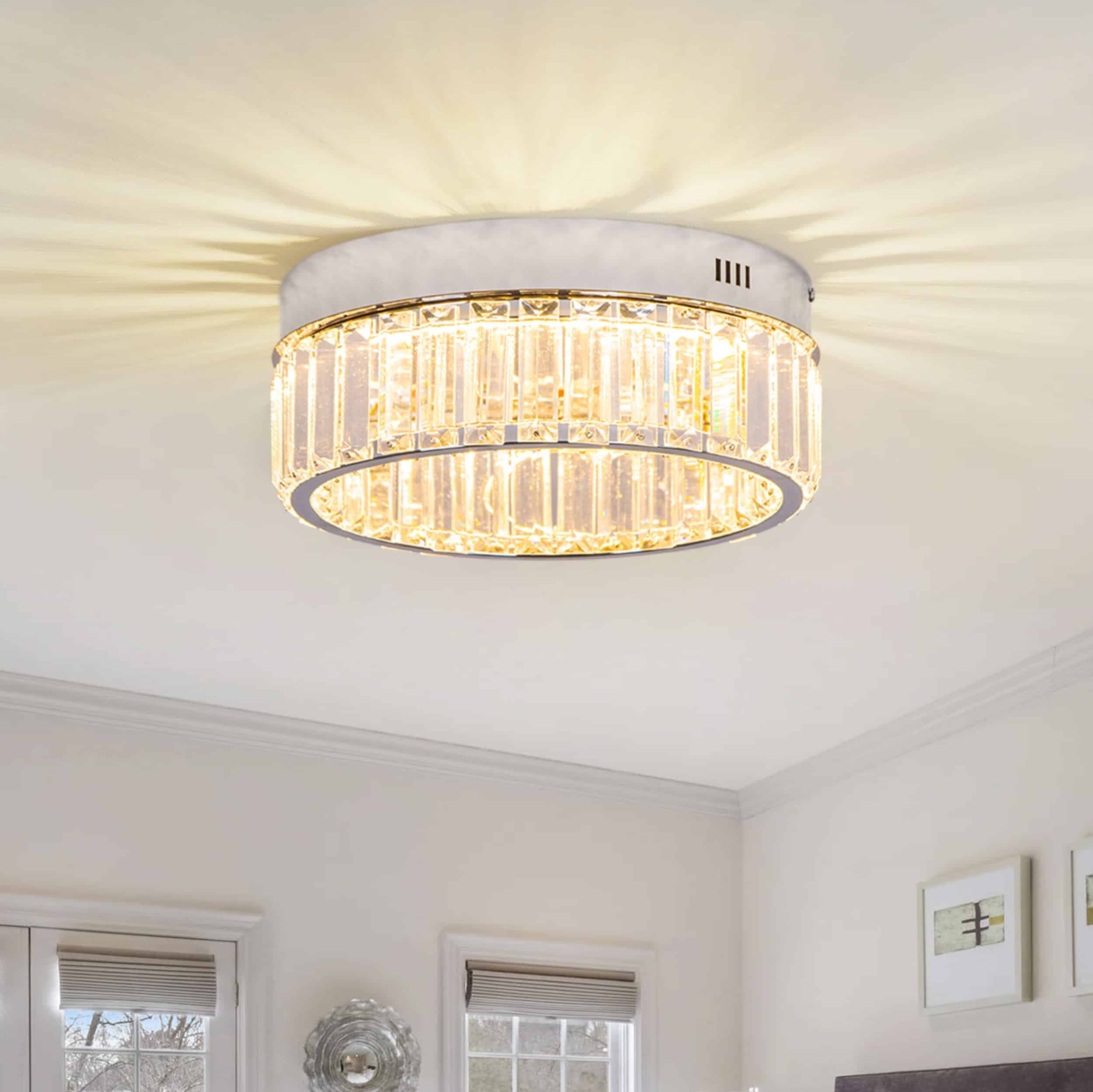 Tyra Takplafond Krom 30 cm