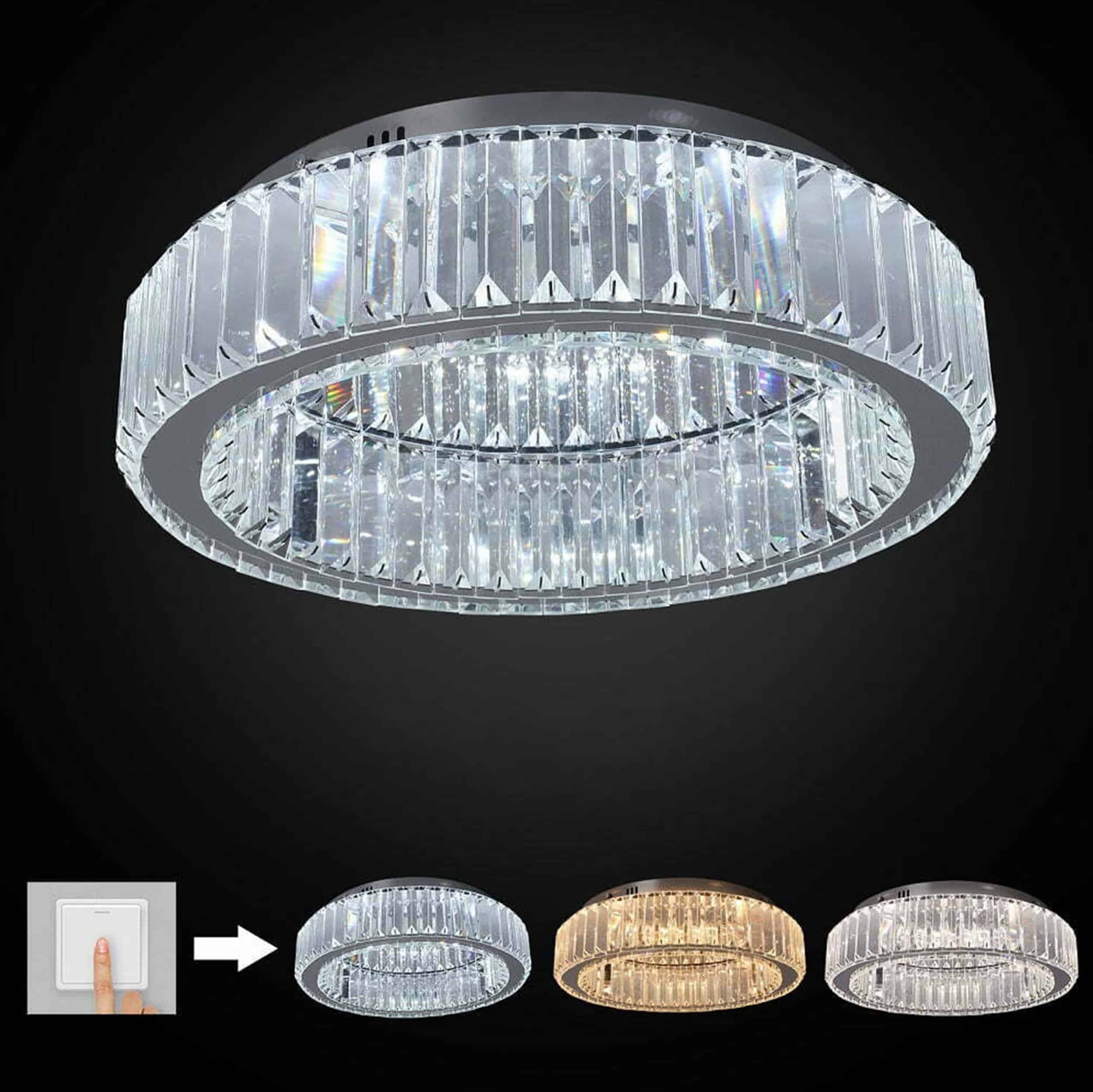 Tyra Takplafond Krom 50 cm