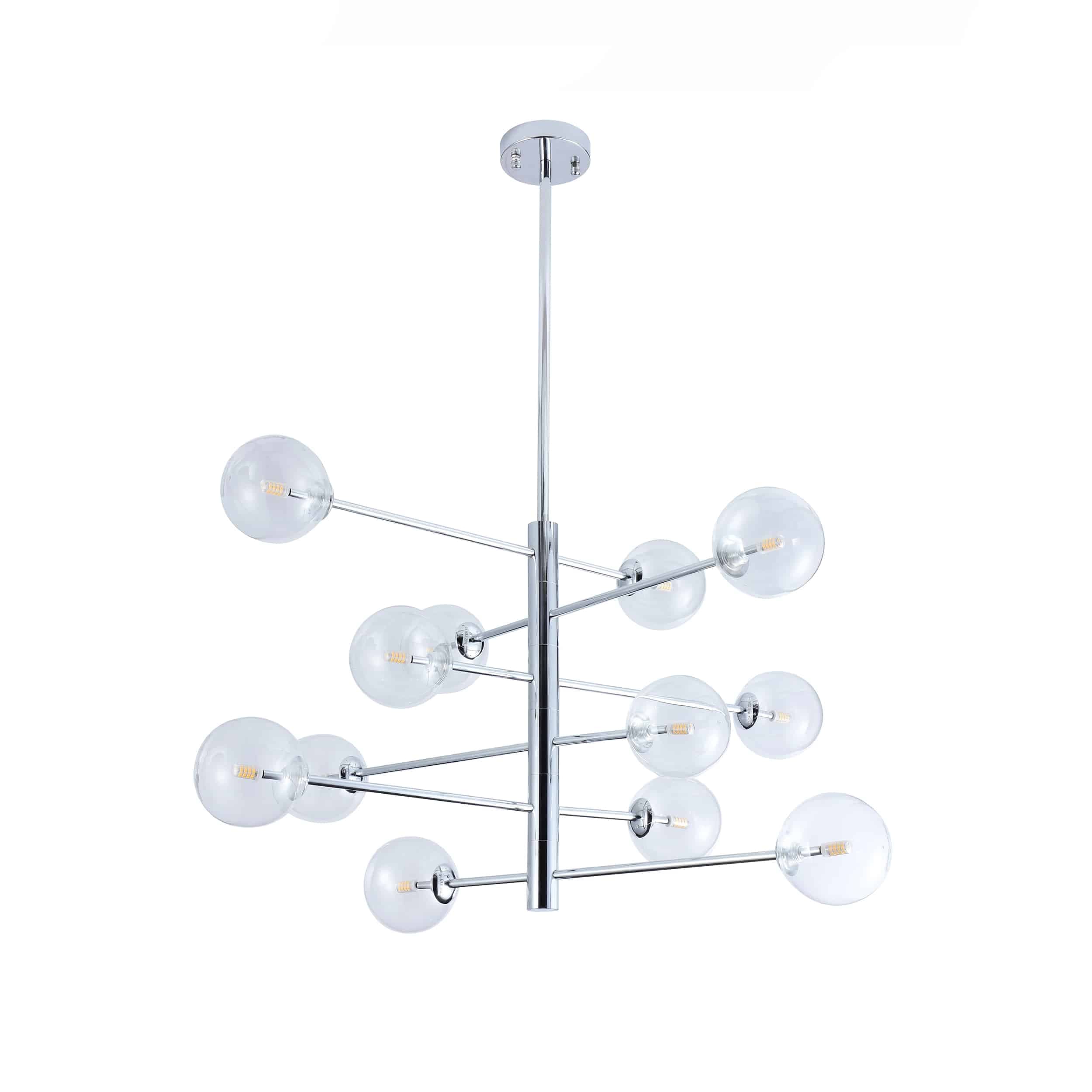Sputnik Taklampa Krom