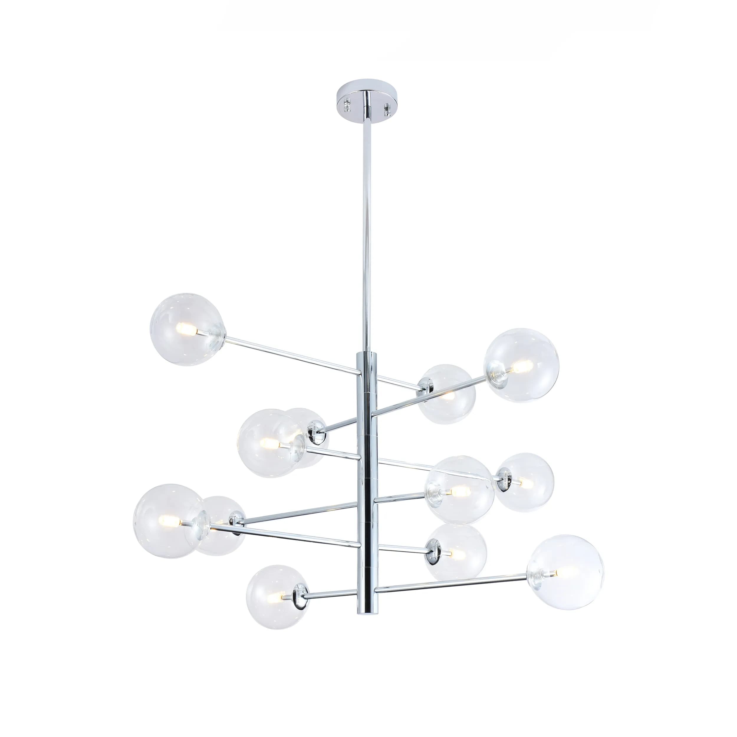 Sputnik Taklampa Krom