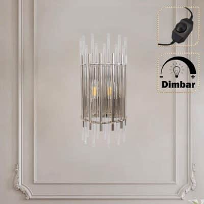 Venissa vägglampa Krom