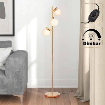 Bella golvlampa guld