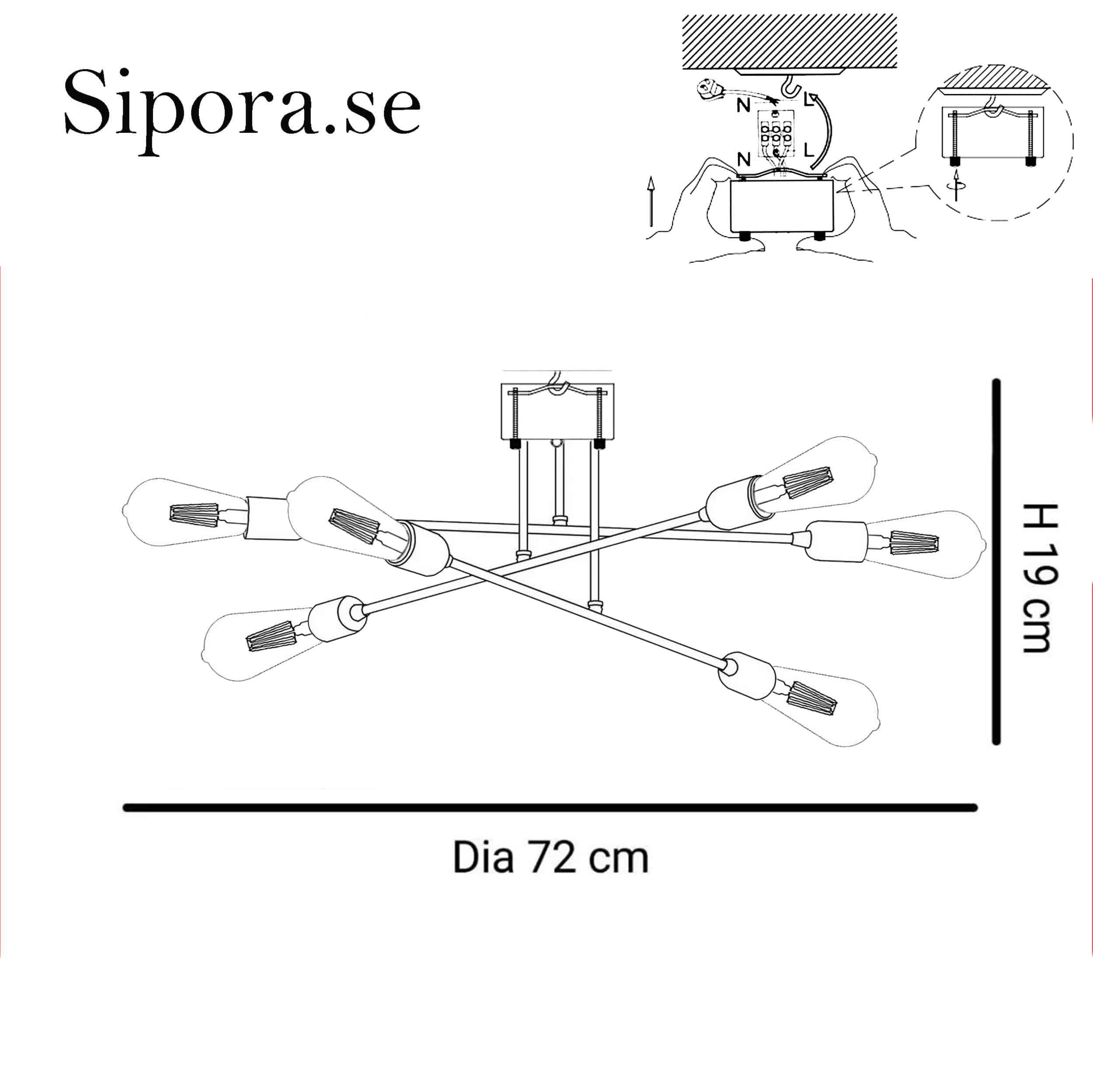 Novak takplafond storlek