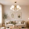 Luna taklampa guld (2)