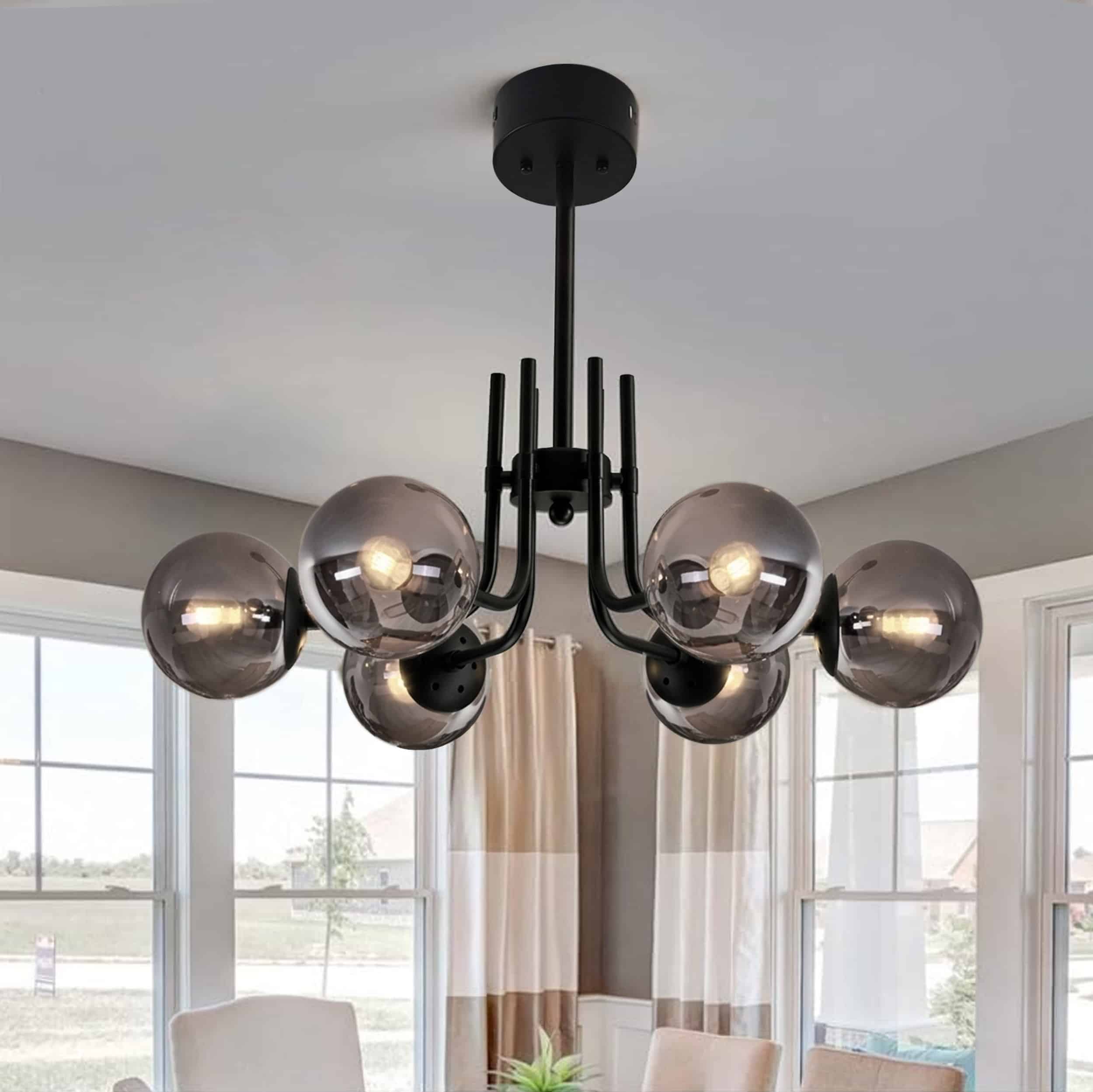Luna taklampa mattsvart (1)