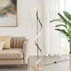 Mateo led golvlampa guld dimbar (4)